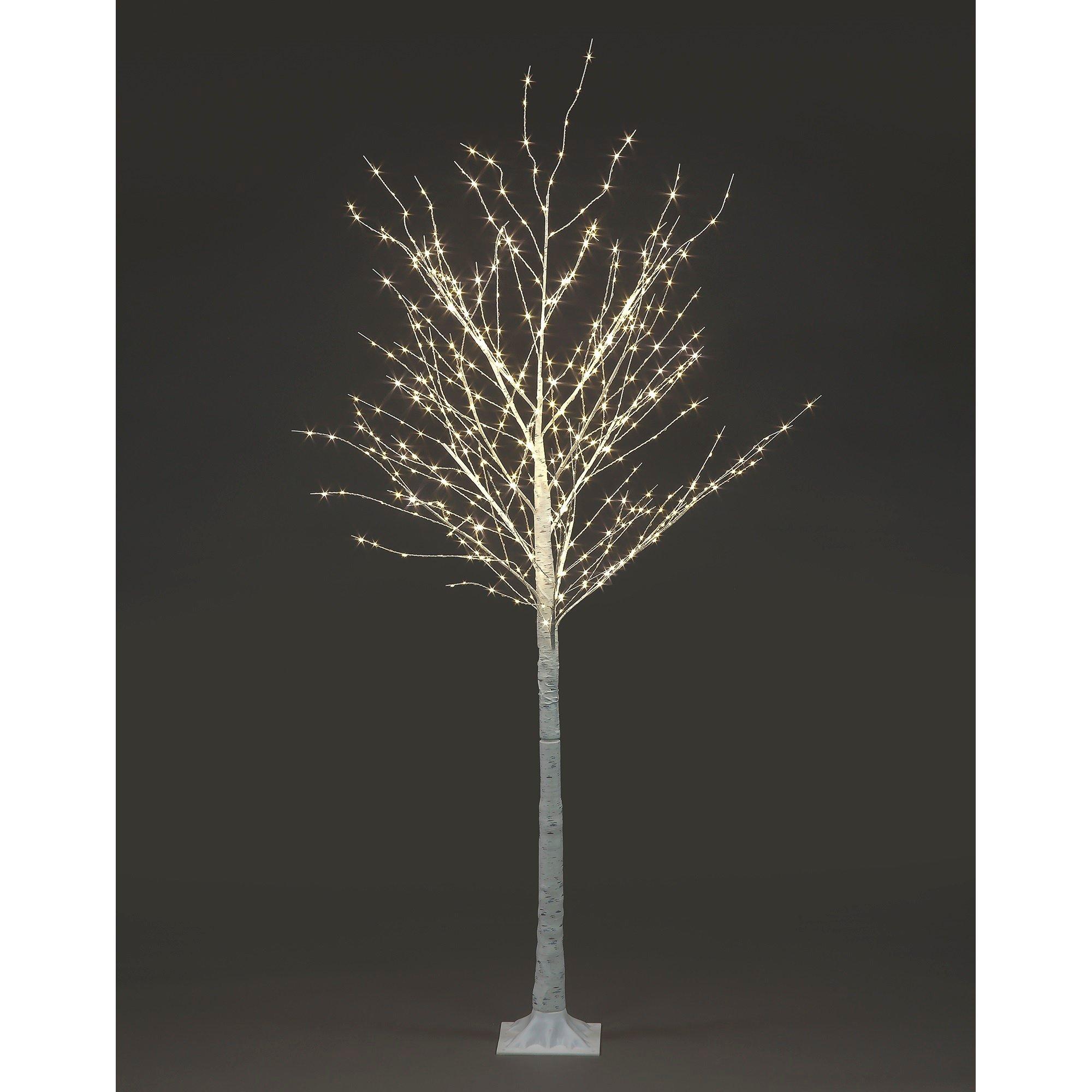 White - Snowtime - White Birch Twig Tree with Static LEDs