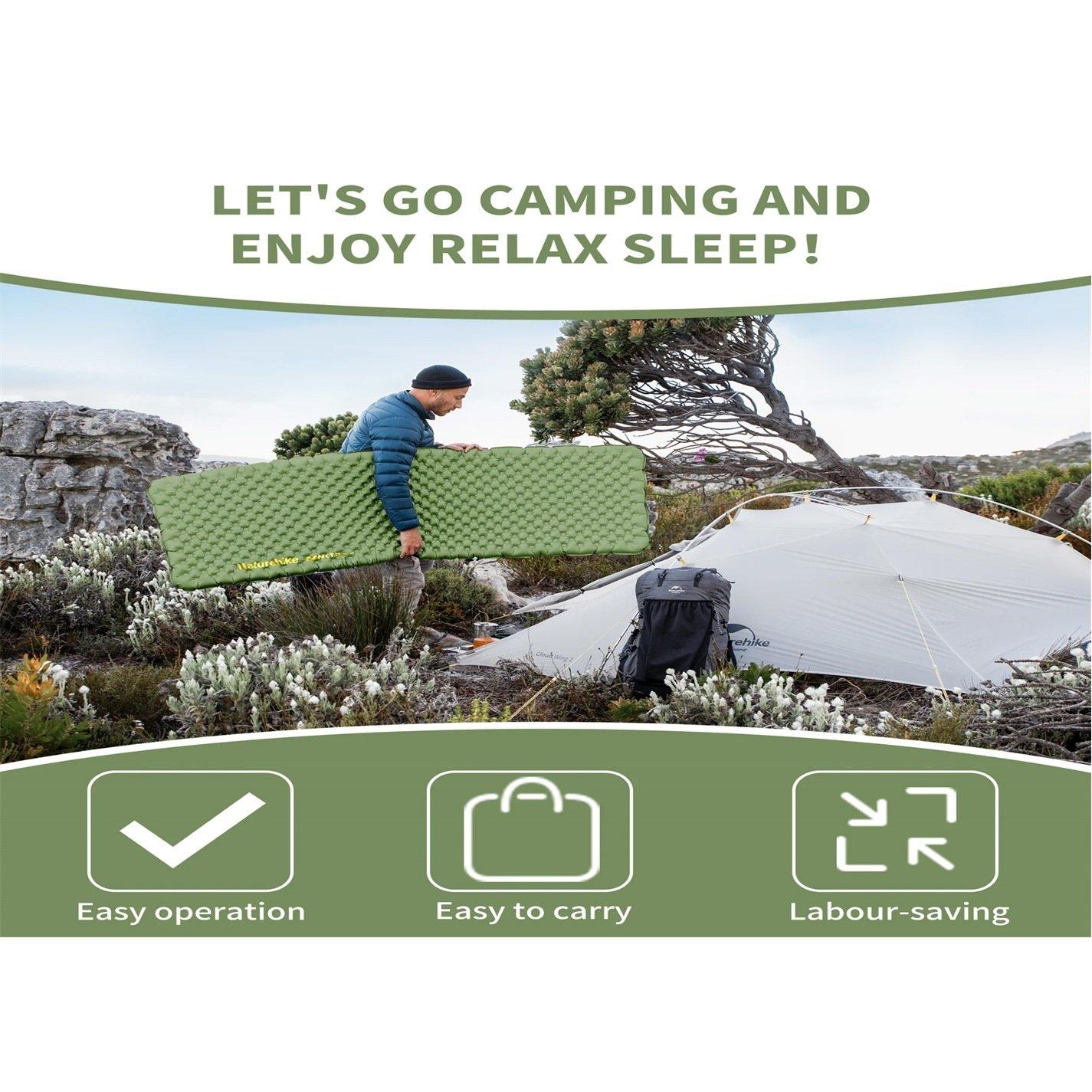 Green - Naturehike - TuYe 4.6 Ultralight Inflatable Camping Airbed - 3