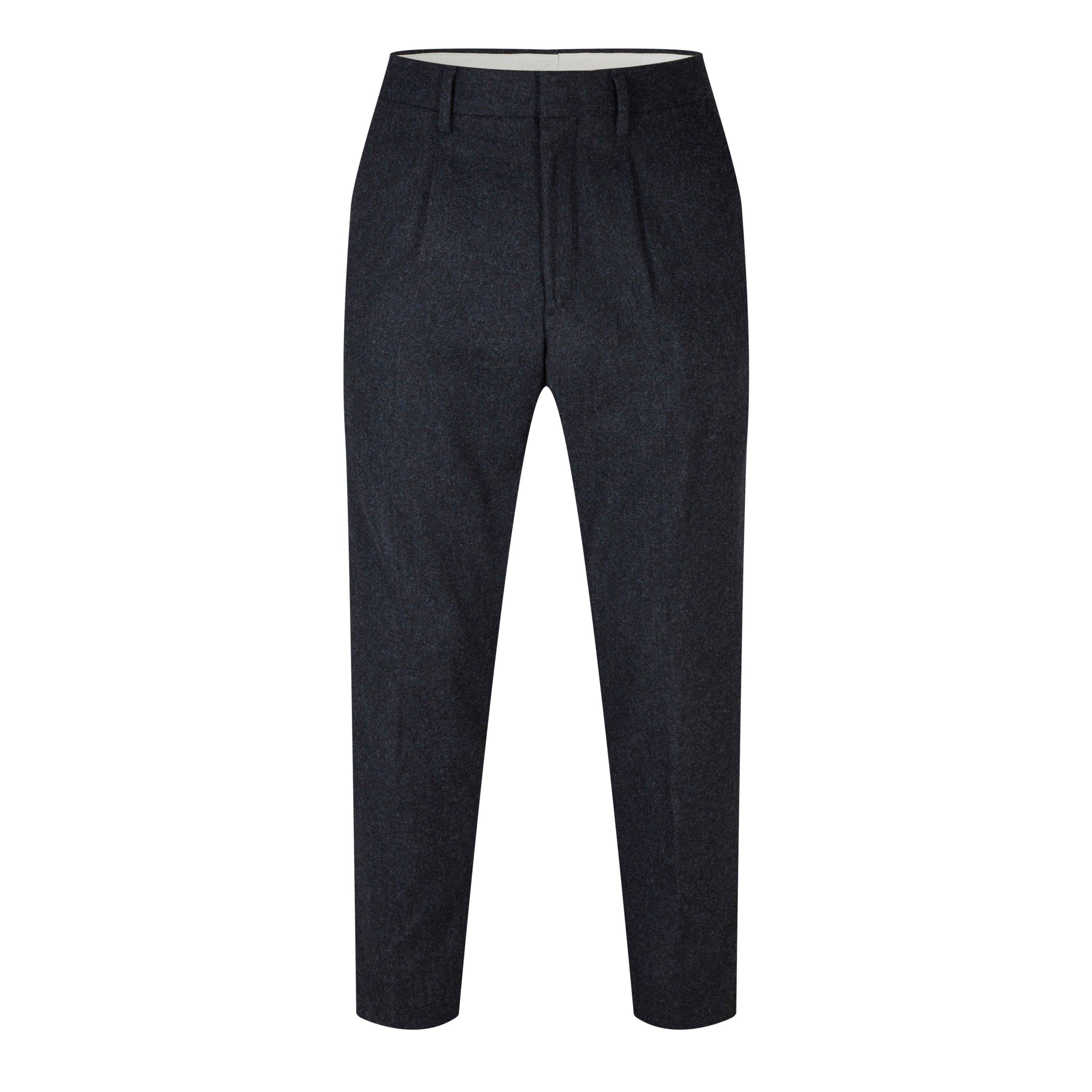 Navy - NN07 - Men's Bill Tapered Trousers - 4