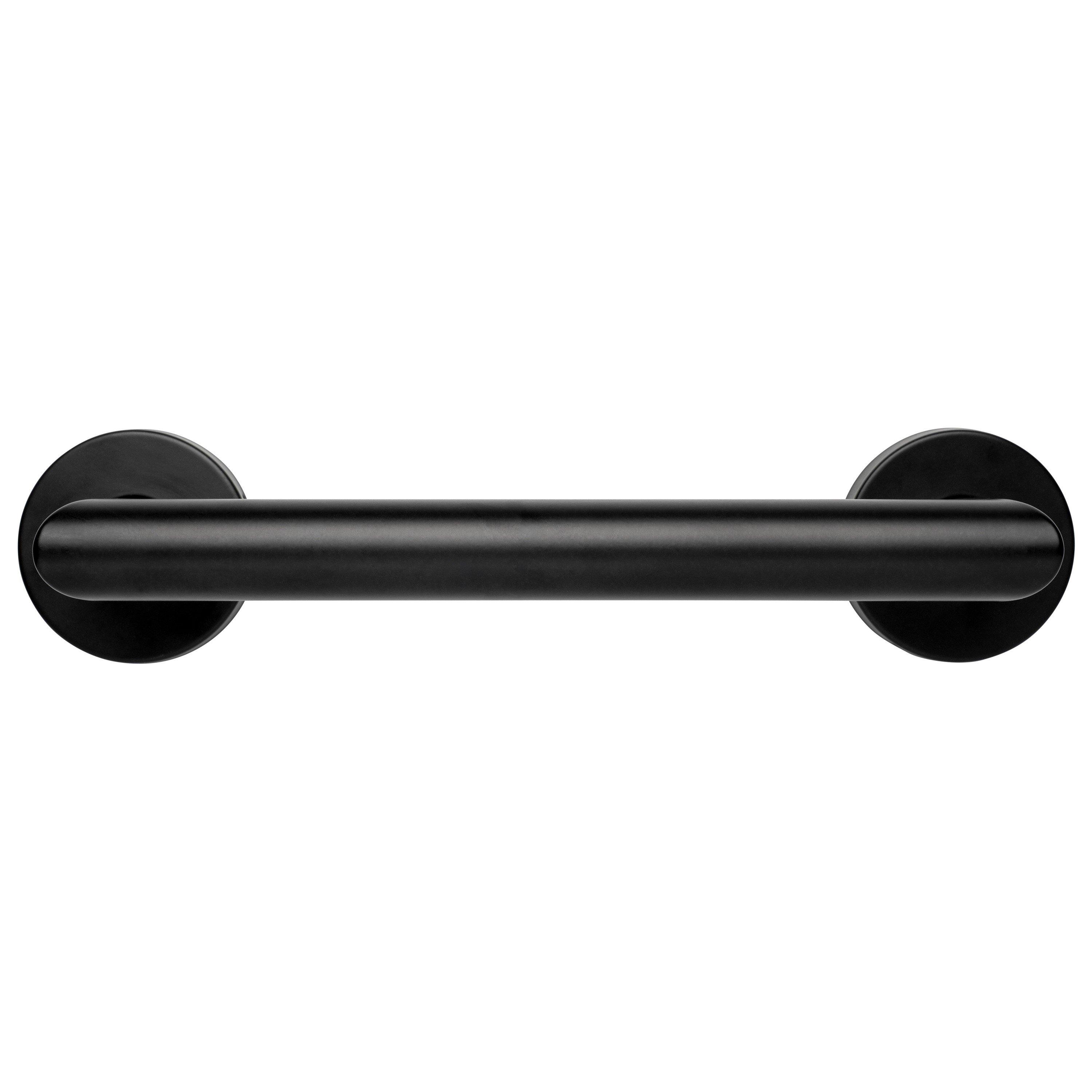 Black - Croydex - 30cm Stainless Steel Modern Grab Bar - 2
