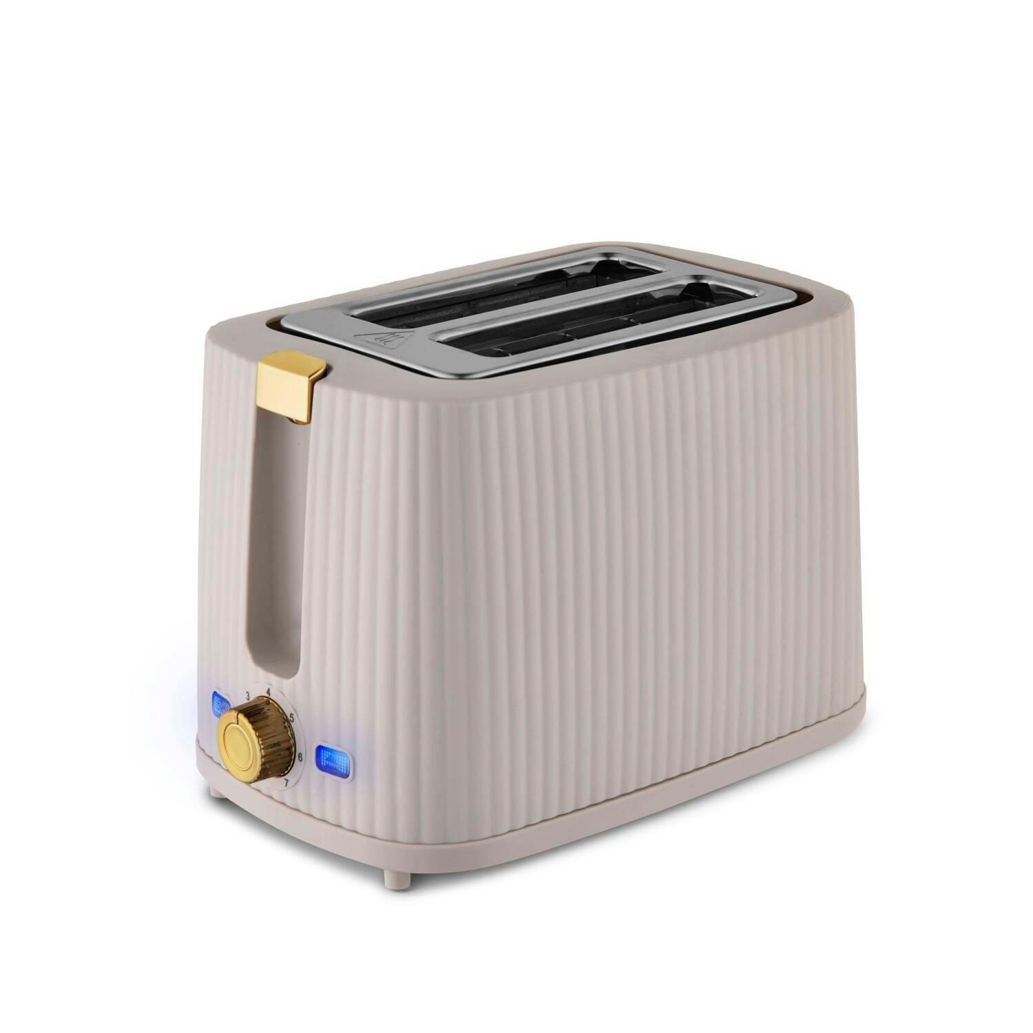 Matte Stone & G - Tower - Tower Velora 2 Slice Toaster 7 Browning Levels - 1