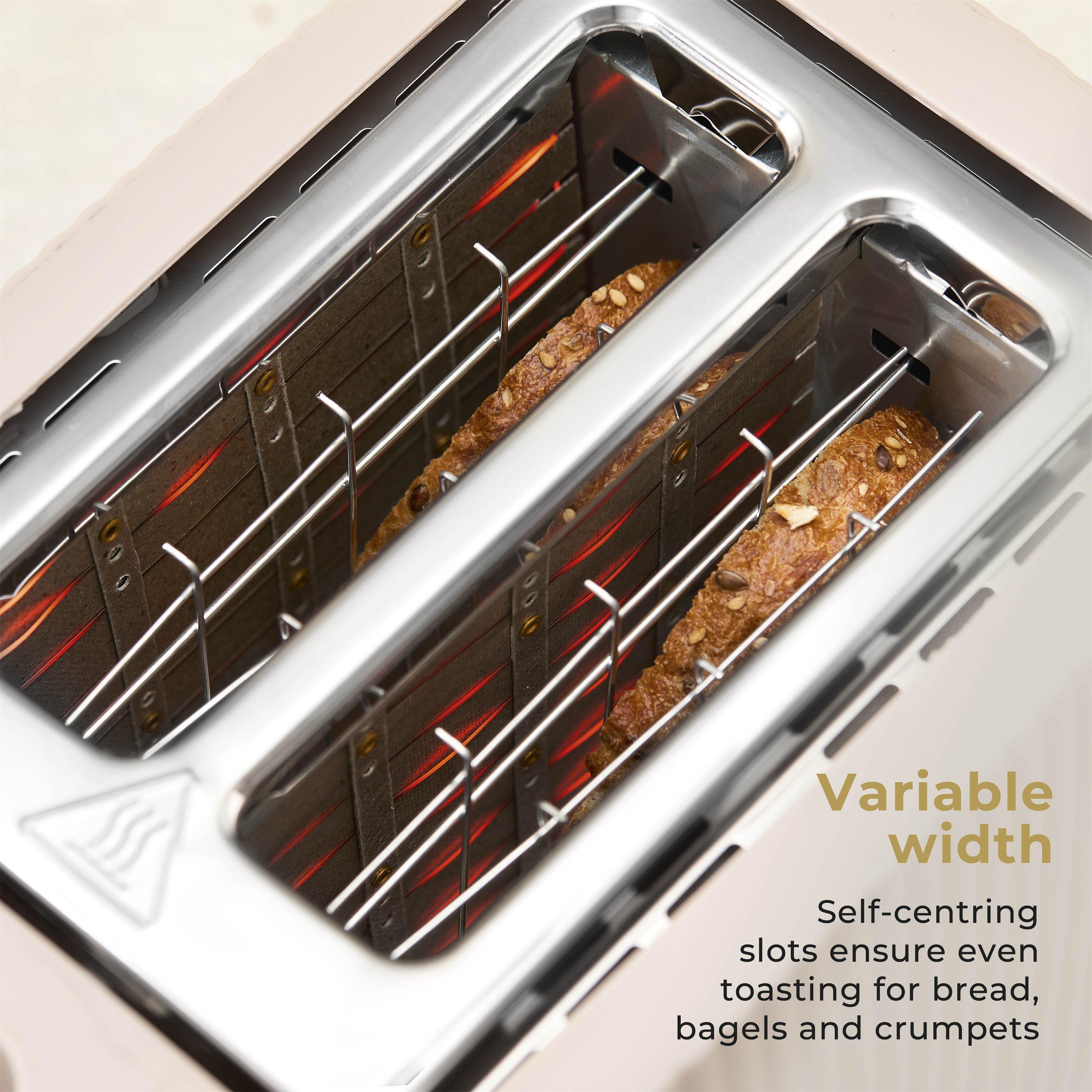 Matte Stone & G - Tower - Tower Velora 2 Slice Toaster 7 Browning Levels - 4