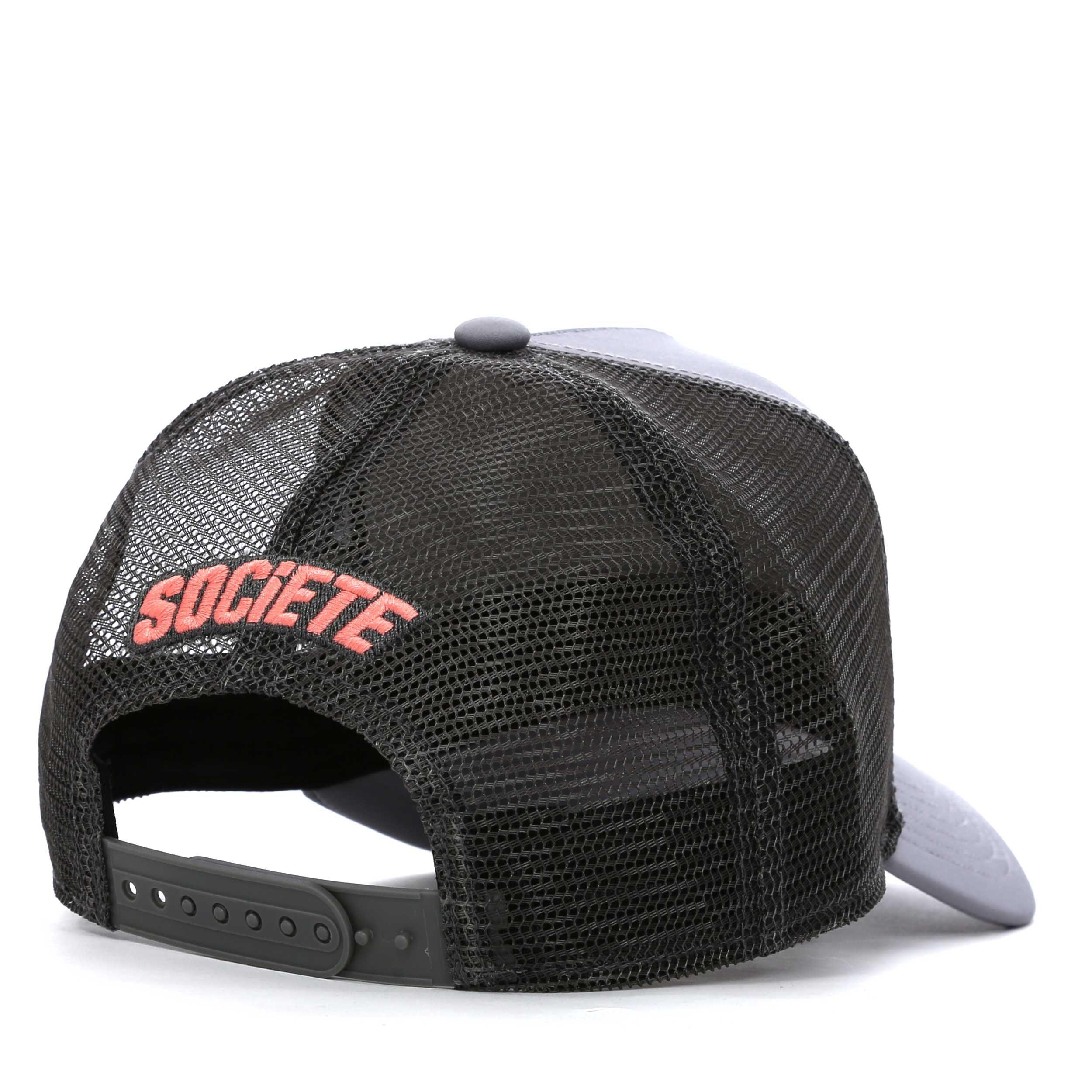 White/Grey - Societe Noir - Men's Sport Swoosh Trucker Cap - 2