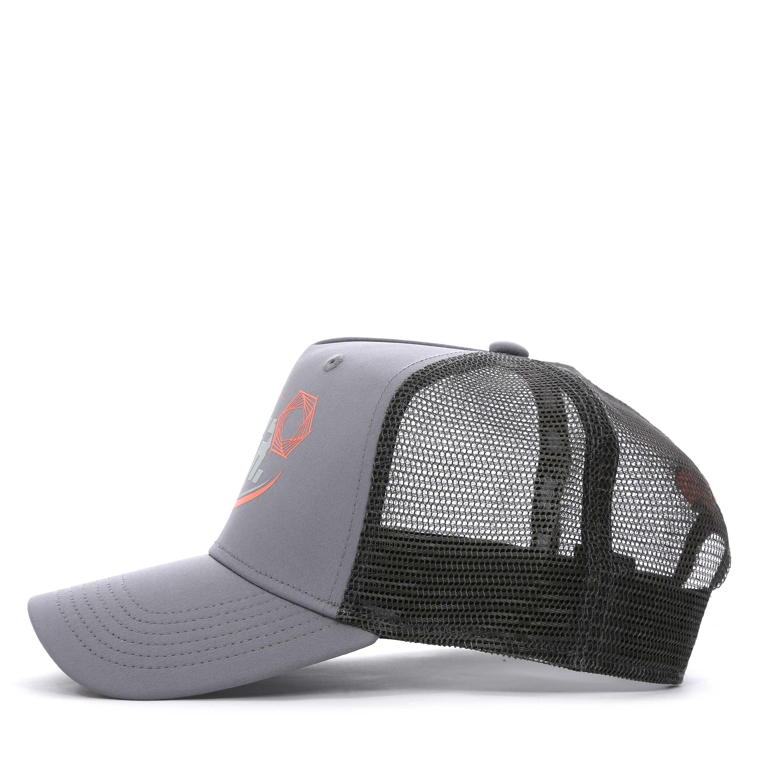 White/Grey - Societe Noir - Men's Sport Swoosh Trucker Cap - 3
