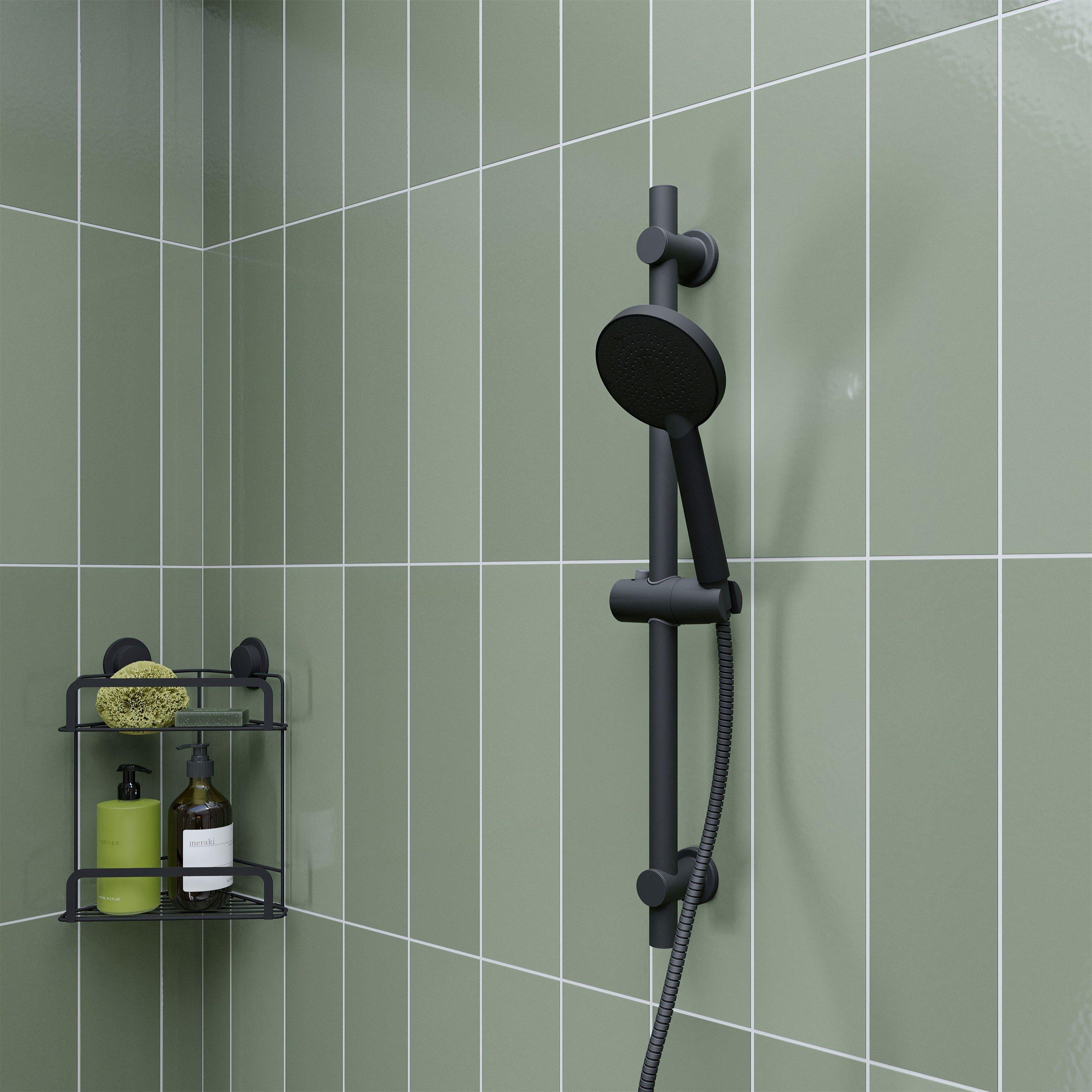 Black - Croydex - Presion Pressure Boost 5 Function Shower Head - 2