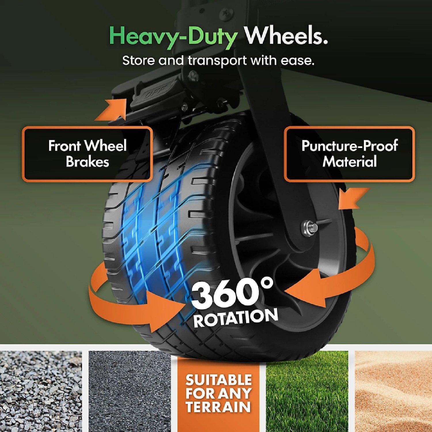 Black - VonHaus - 200L Folding Garden Trolley - 3