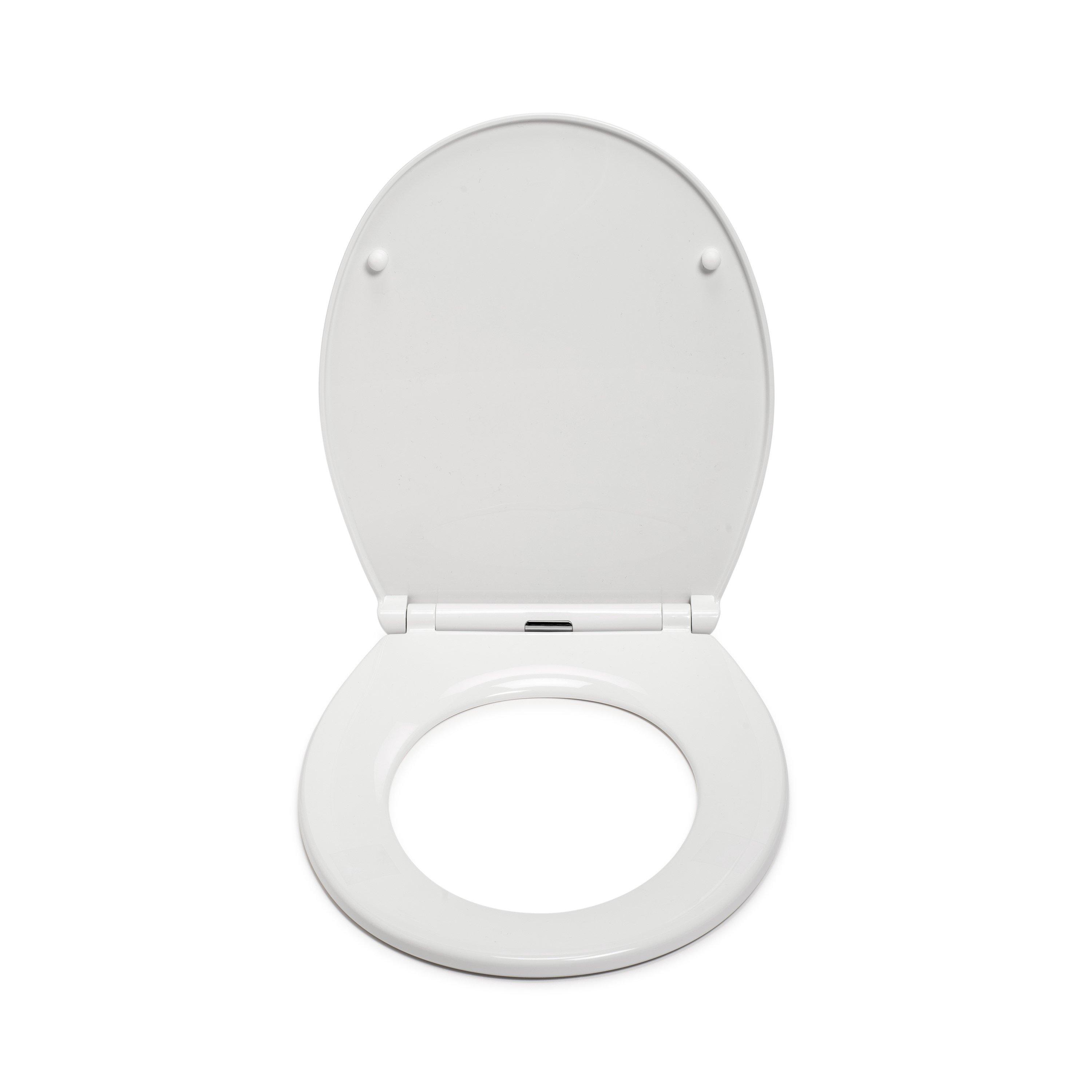 White - Croydex - Capri Soft Close Toilet Seat - 3