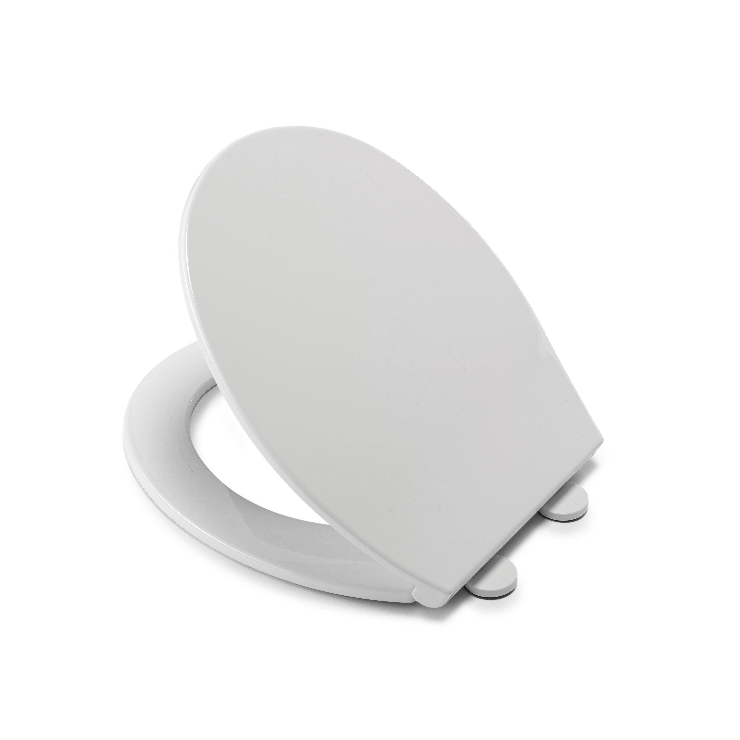 White - Croydex - Capri Soft Close Toilet Seat - 4