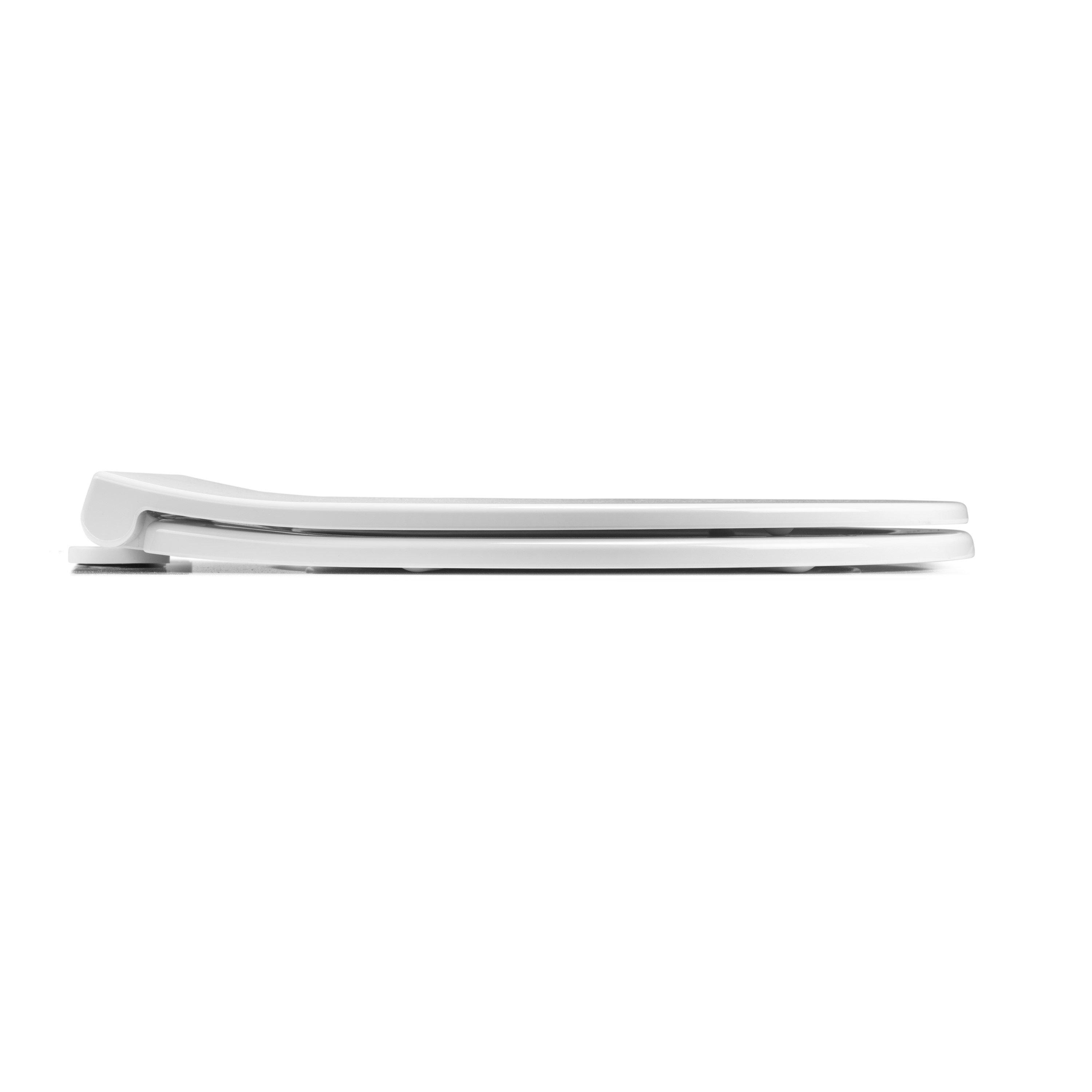 White - Croydex - Capri Soft Close Toilet Seat - 6