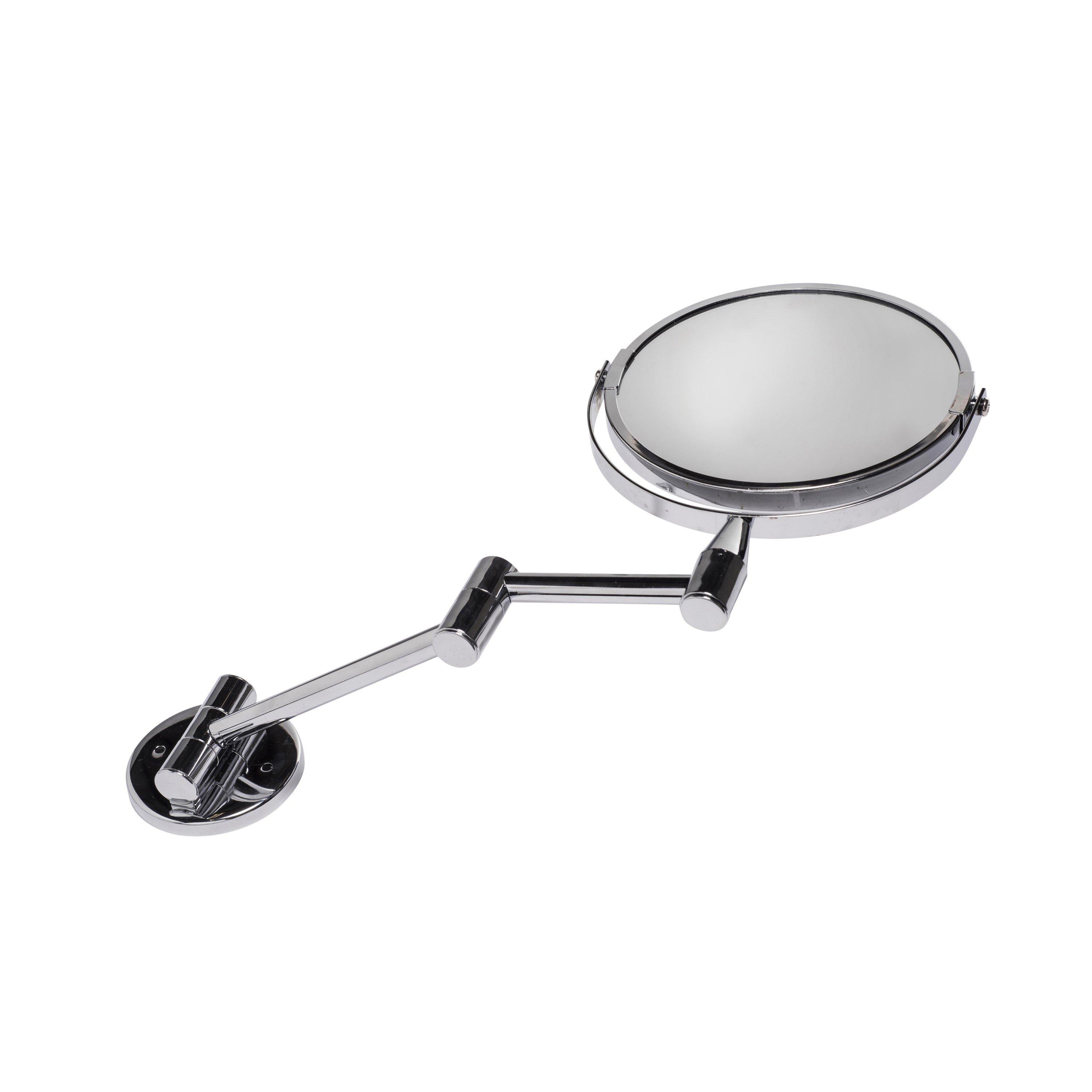 Chrome - Croydex - Wall Mounted Magnifying Makeup Mirror - 4