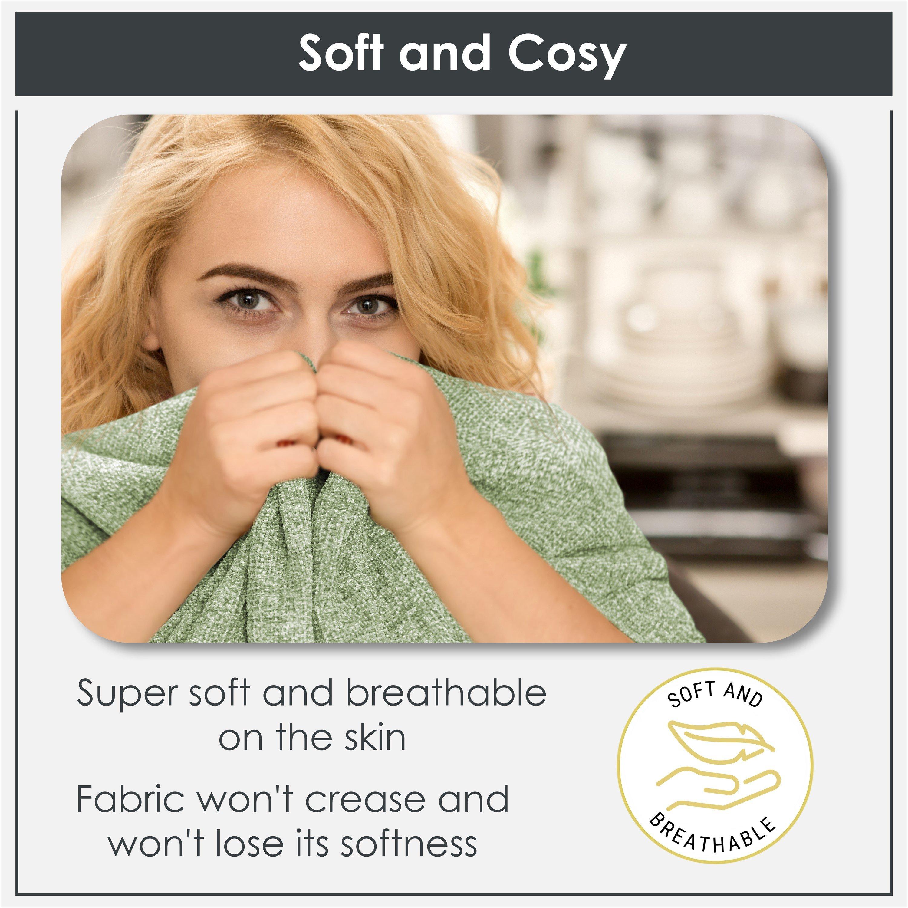 Meadow Green - Emma Barclay - Throw Blanket Soft Chenille Darcy - 8