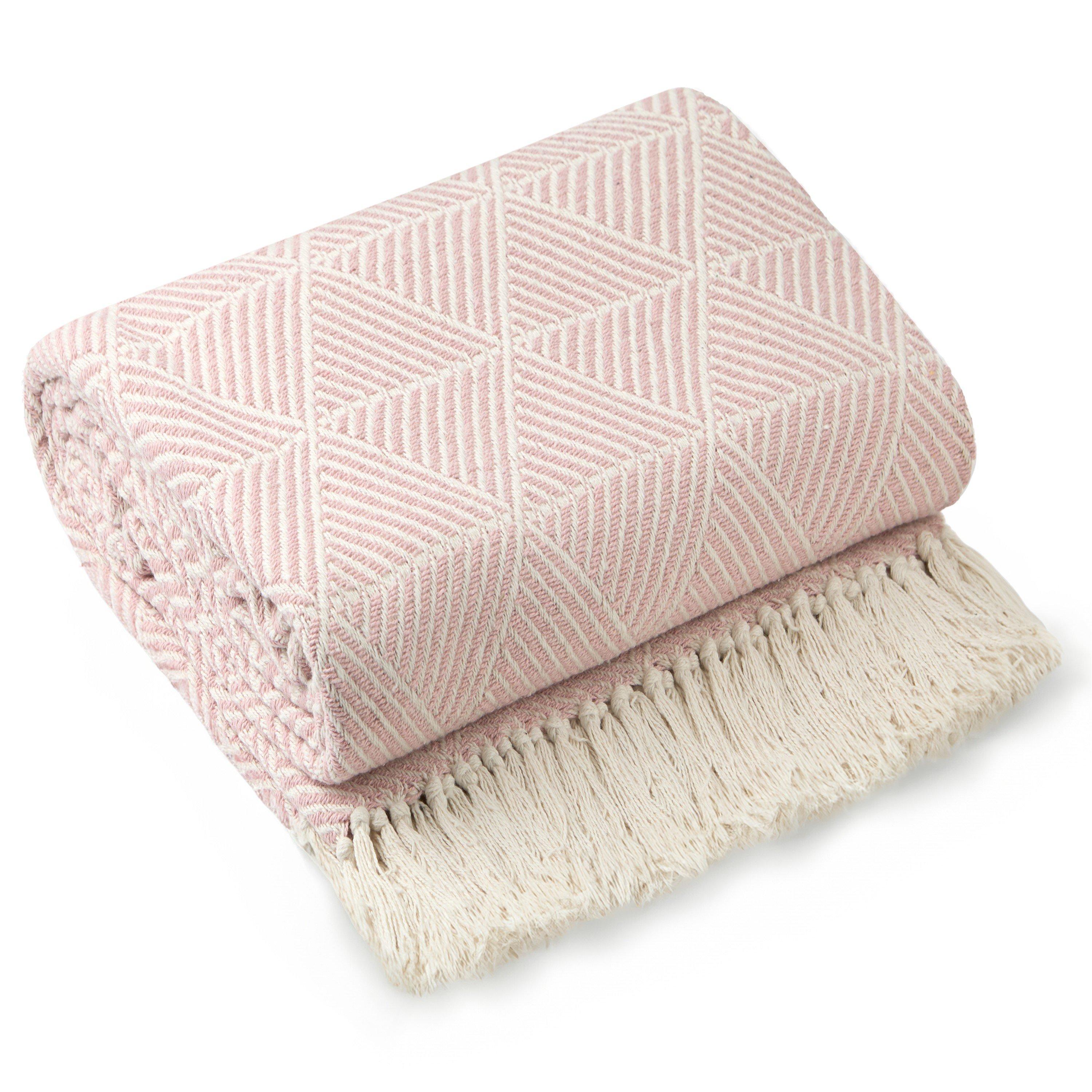 Throw Blanket Cotton Scandi Zahra