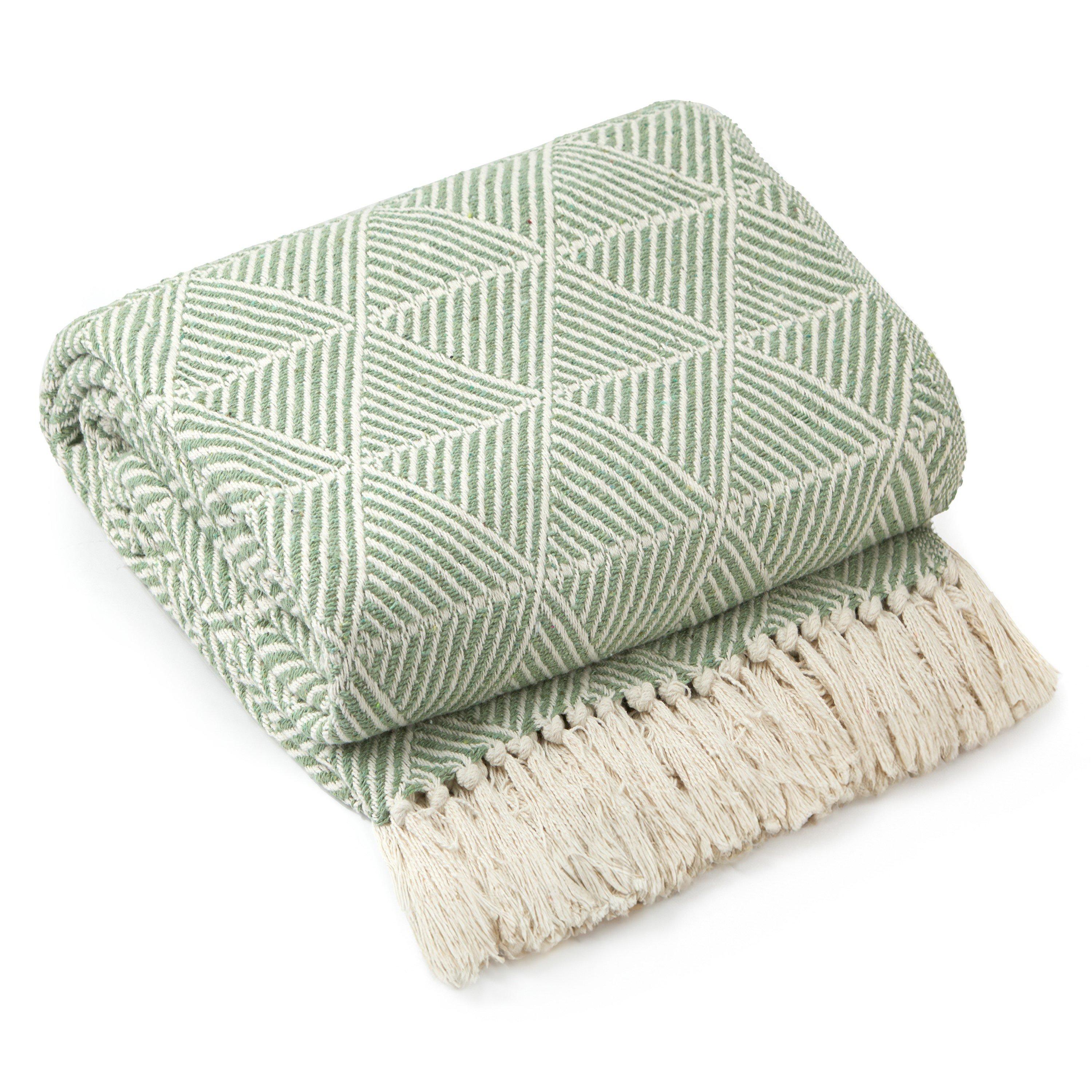 Throw Blanket Cotton Scandi Zahra