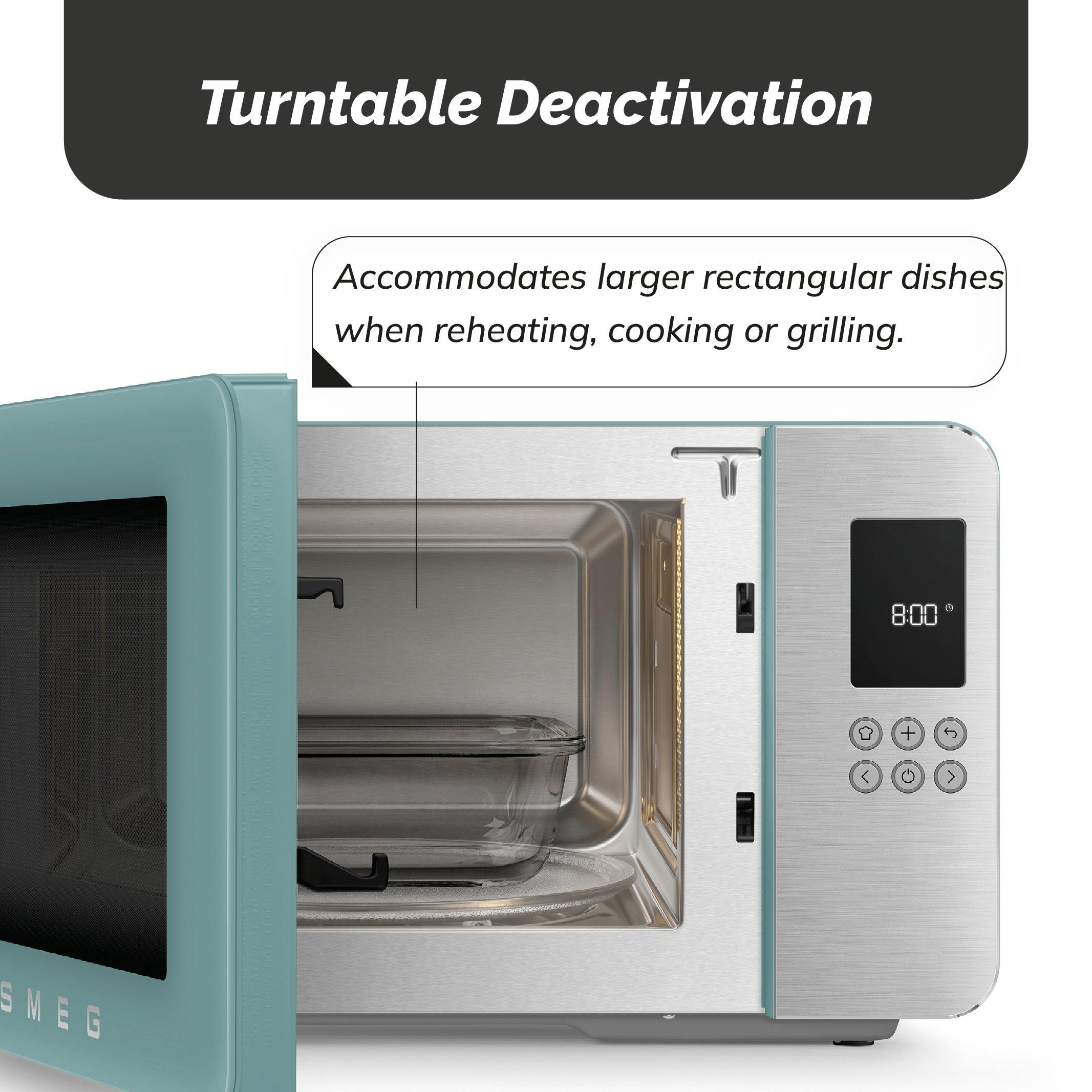 Emerald Green - Smeg - Smeg Microwave with Grill 29L 18 Pre-sets - 10