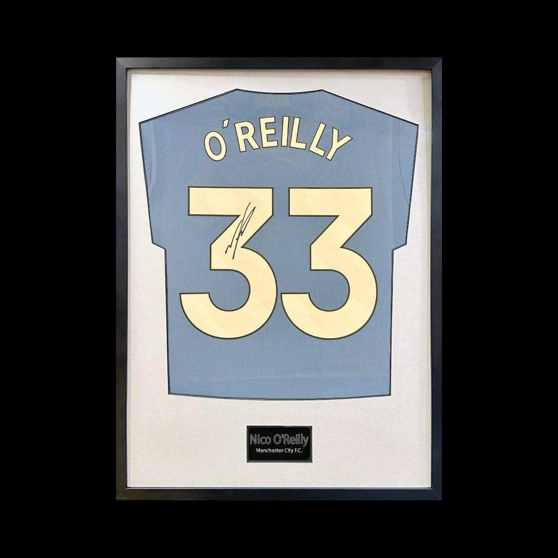Blue - The Fan Cave - Nico OReilly Signed Manchester City Standard Fram - 1