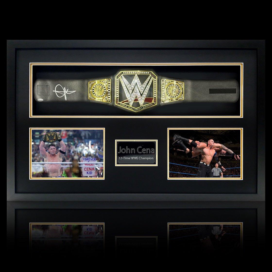 John Cena Signed WWE Belt Premium Frame