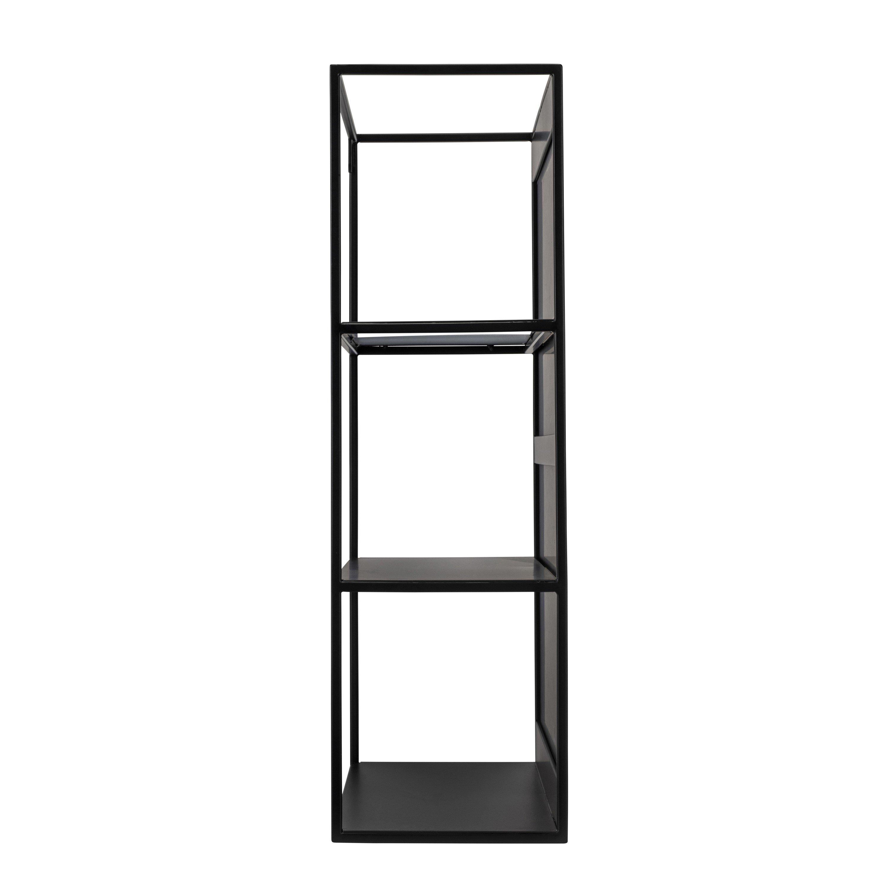 Black - Croydex - 60 x 40cm Rectangular Mirror with Hidden Shelves - 5