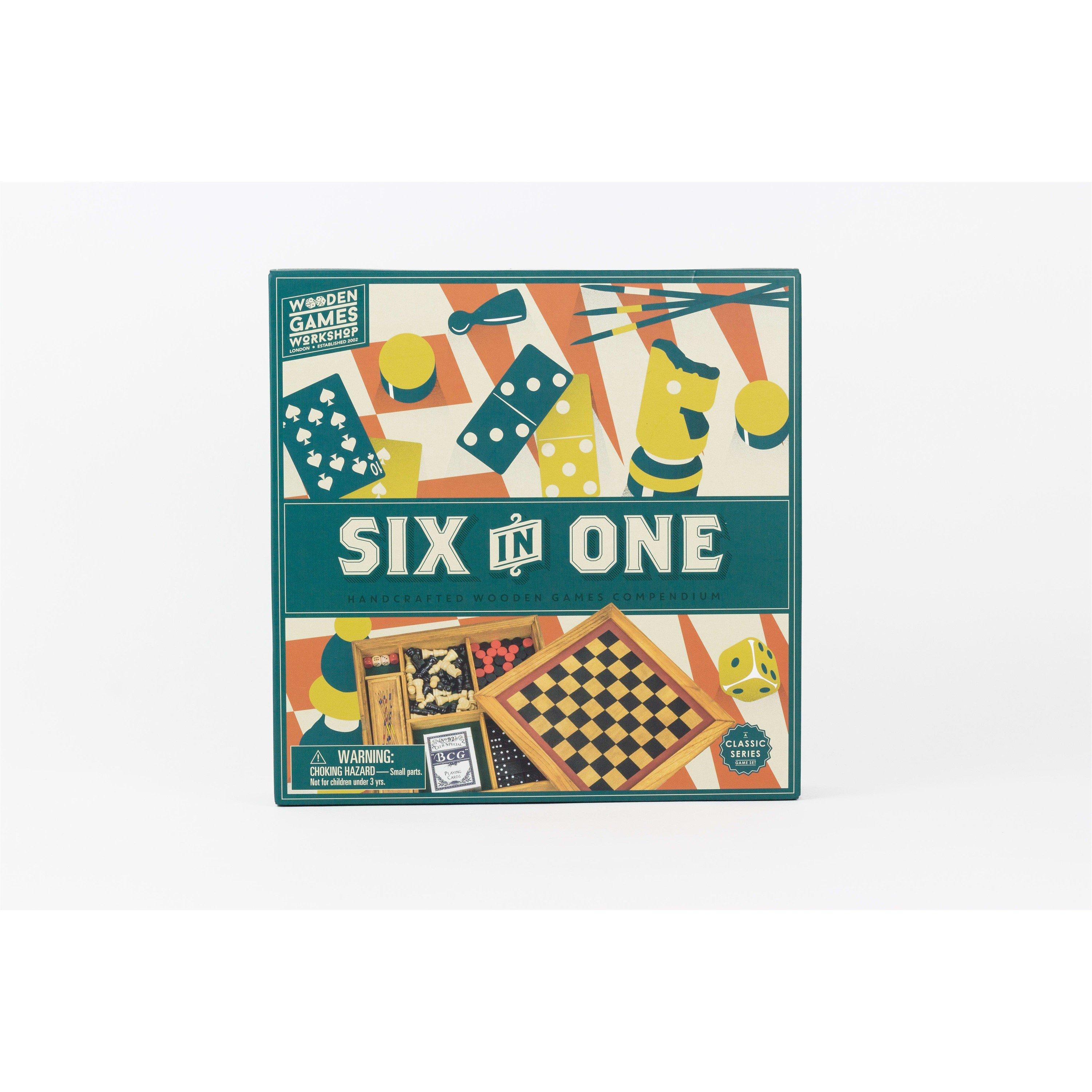 Merchandise - Professor Puzzle - Wooden Games Workshop - Six in One - 2