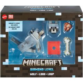 Minecraft GAME Minecraft Diamond Wolf Action Figure With Accessories