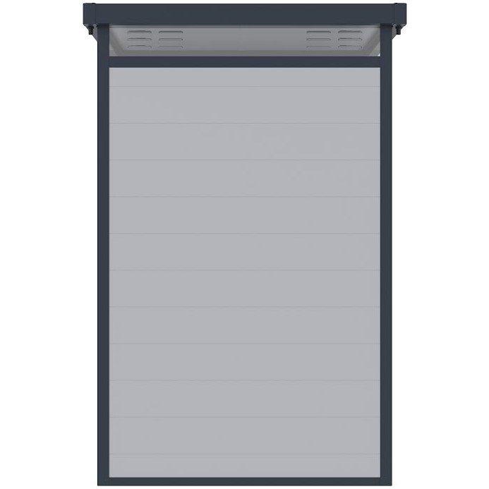 Grey - Store More - Lotus Curo Pent Plastic Shed - 2