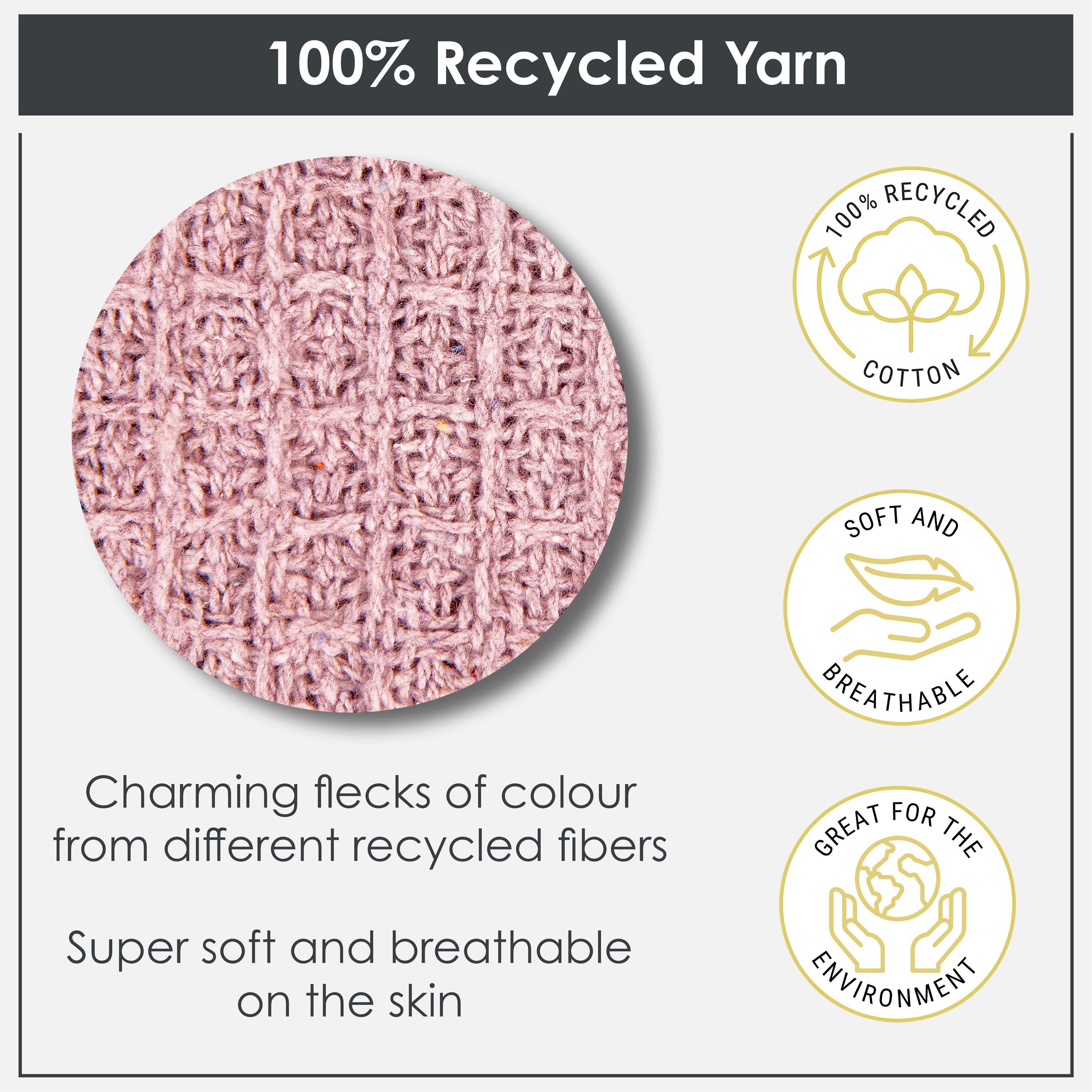 Blush Pink - Emma Barclay - Throw Blanket Cotton Honeycomb Waffle - 2