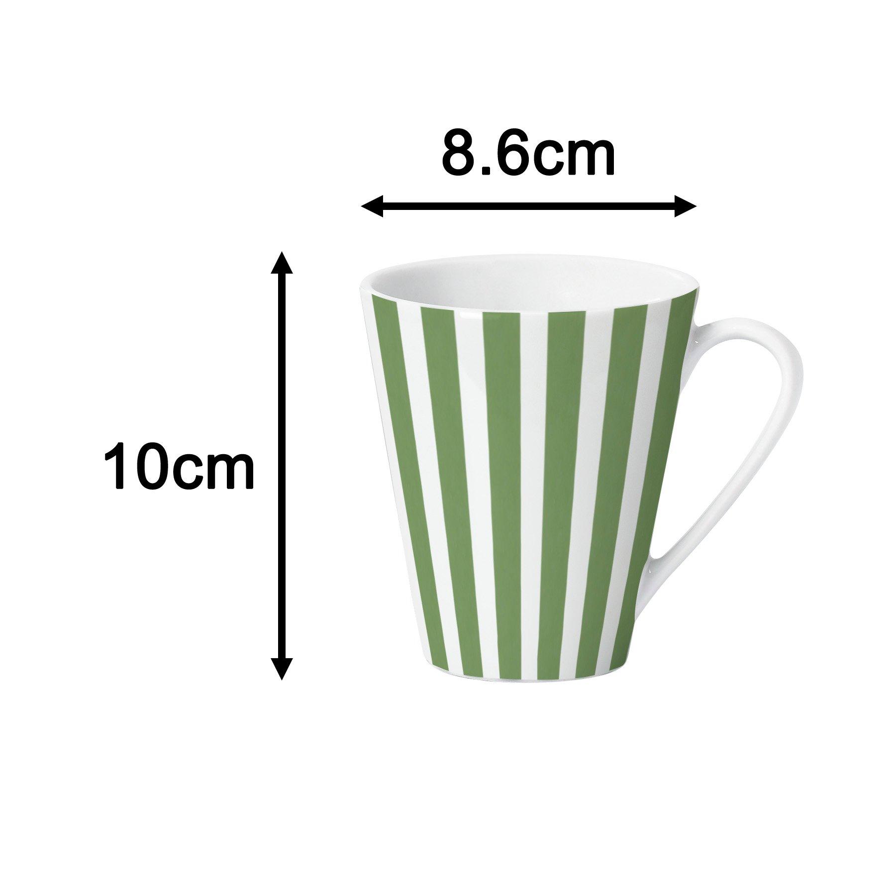 Green - Waterside - 24pc Green Split Stripe Dinner Set - 7