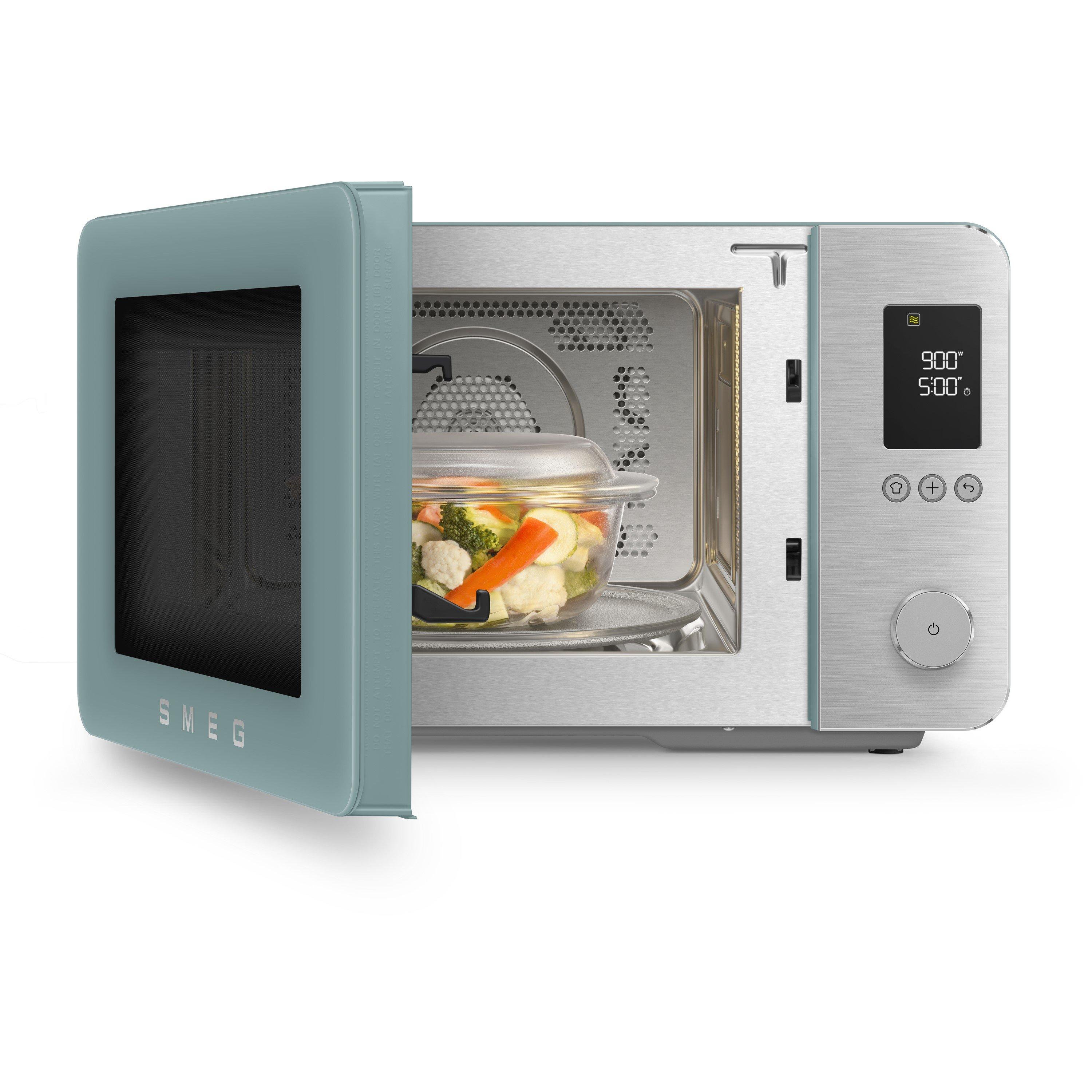 Emerald Green - Smeg - Smeg 4-in-1 Microwave with Oven Air Fry & Grill - 2
