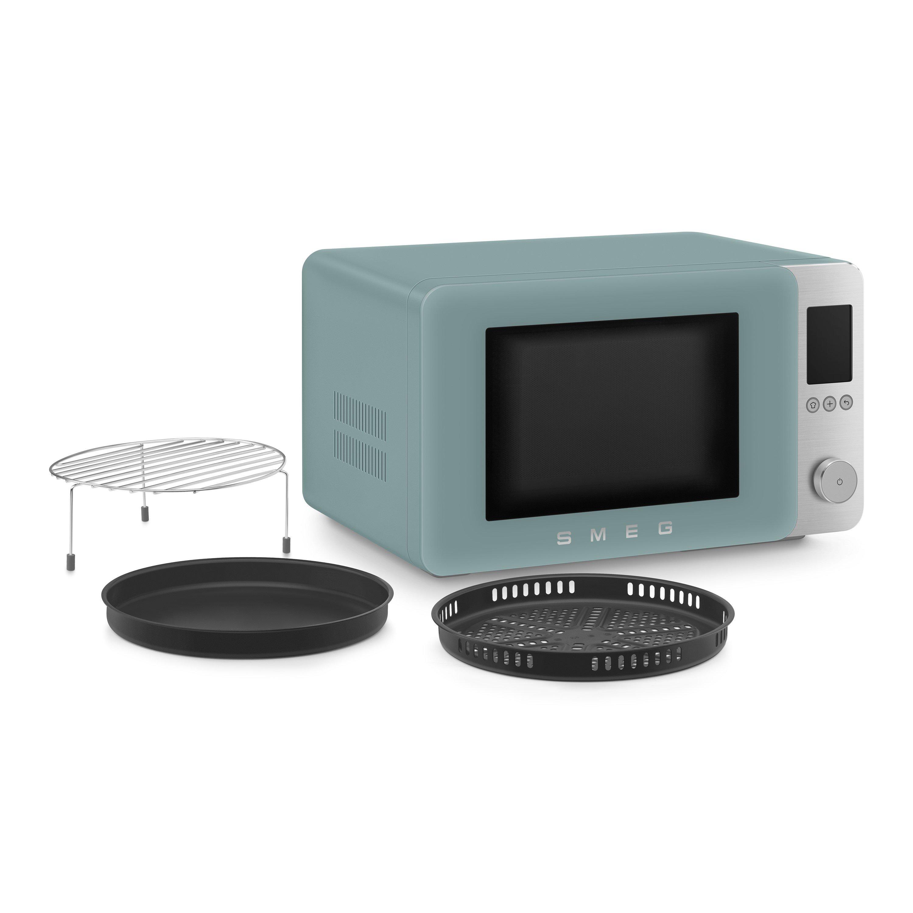 Emerald Green - Smeg - Smeg 4-in-1 Microwave with Oven Air Fry & Grill - 3
