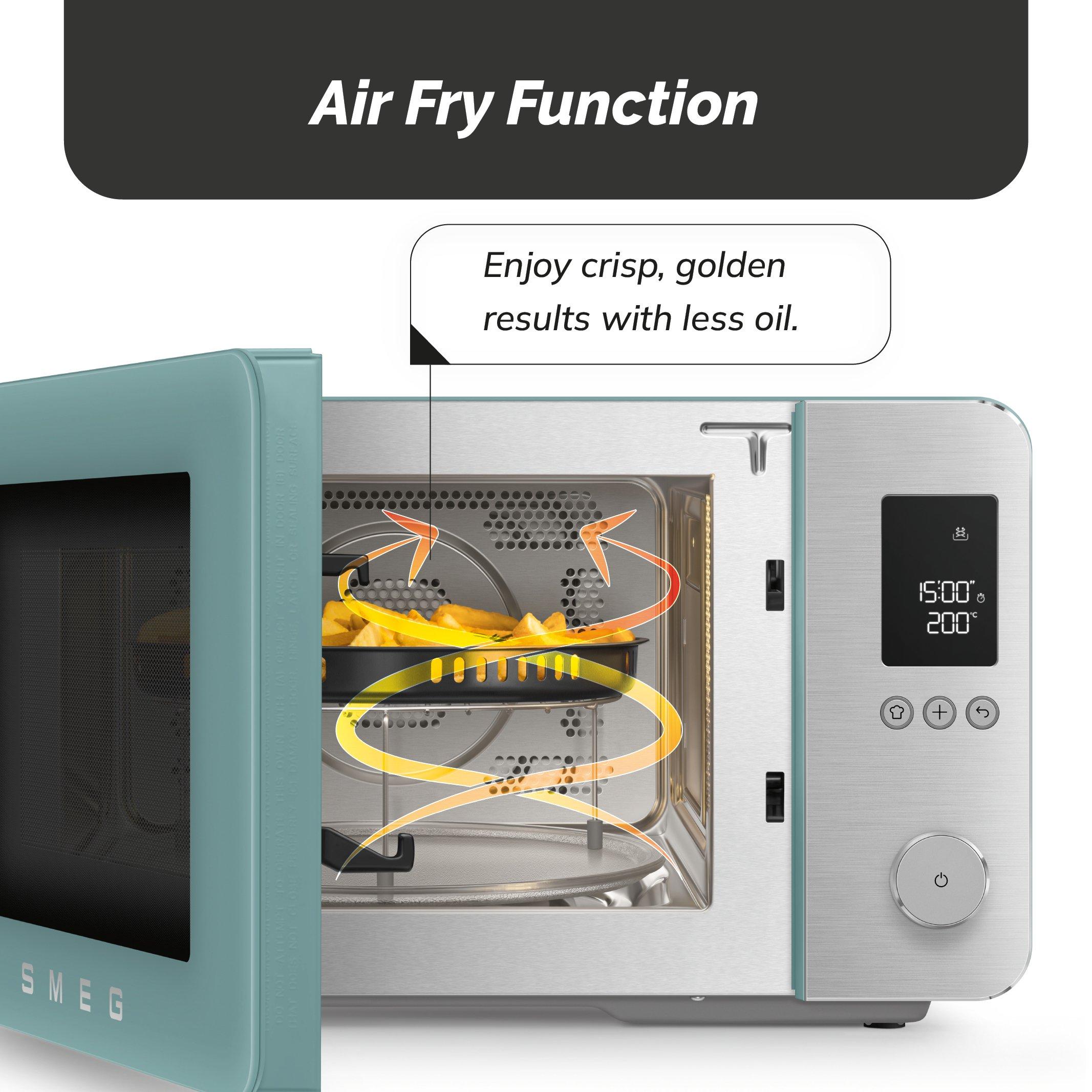 Emerald Green - Smeg - Smeg 4-in-1 Microwave with Oven Air Fry & Grill - 4