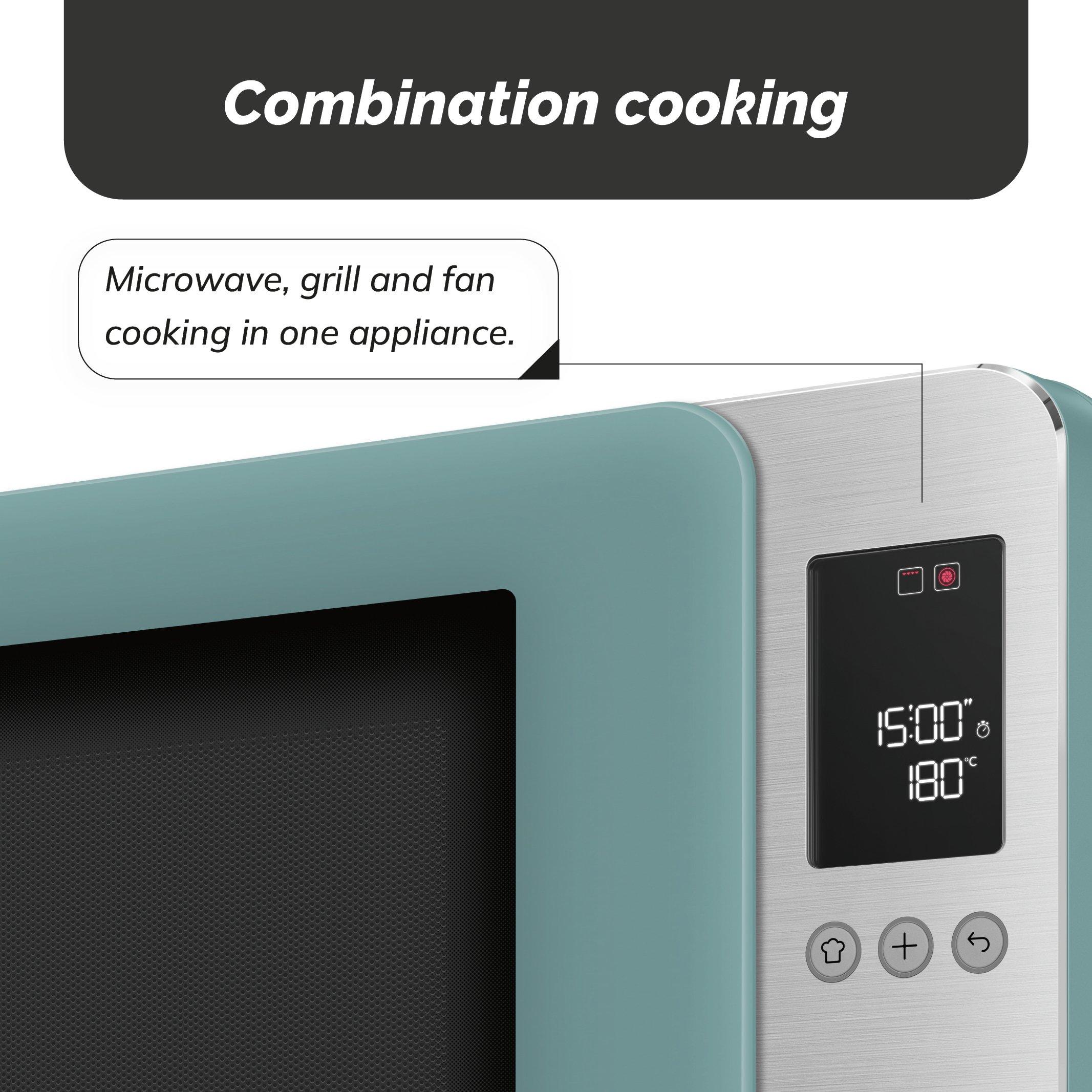 Emerald Green - Smeg - Smeg 4-in-1 Microwave with Oven Air Fry & Grill - 5