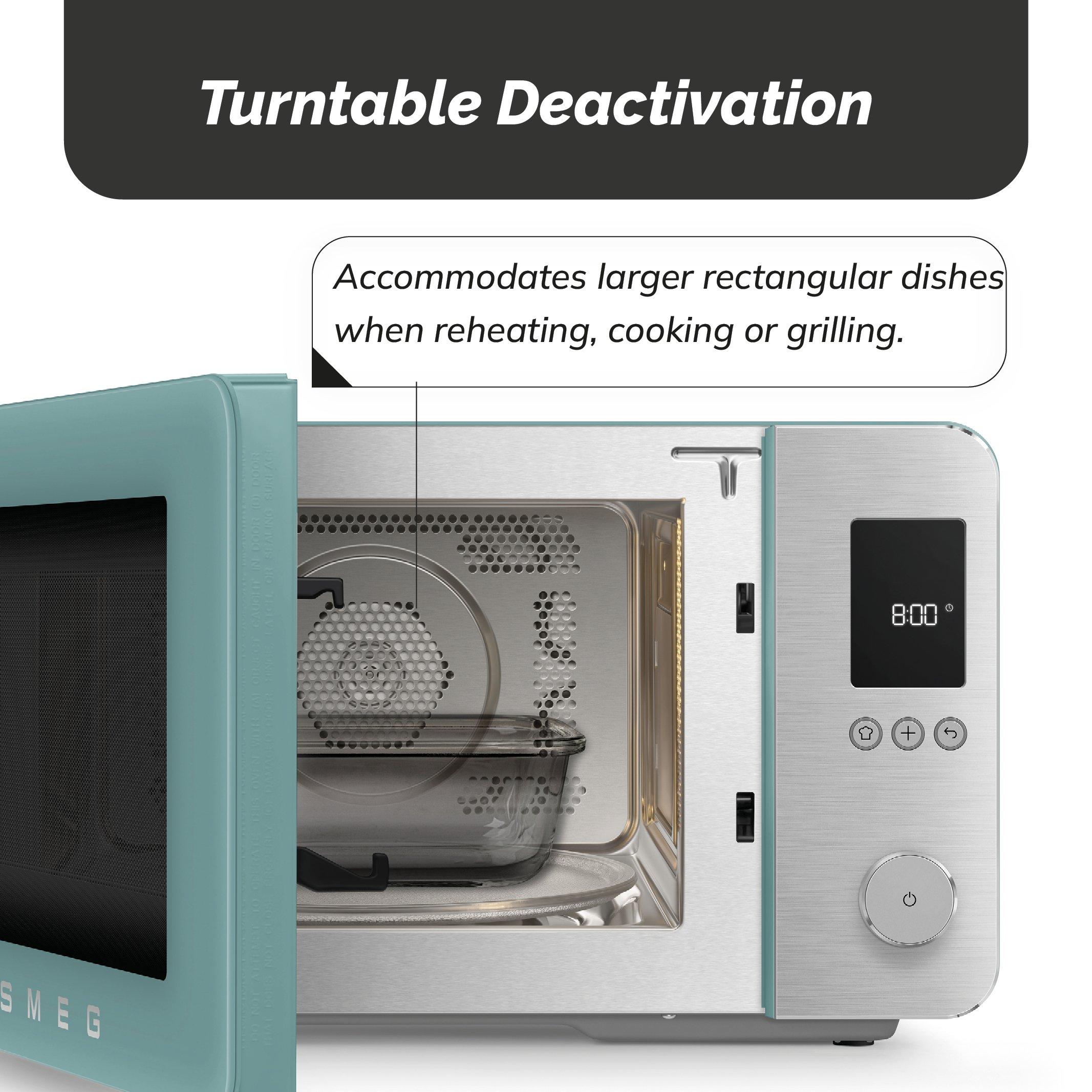 Emerald Green - Smeg - Smeg 4-in-1 Microwave with Oven Air Fry & Grill - 10