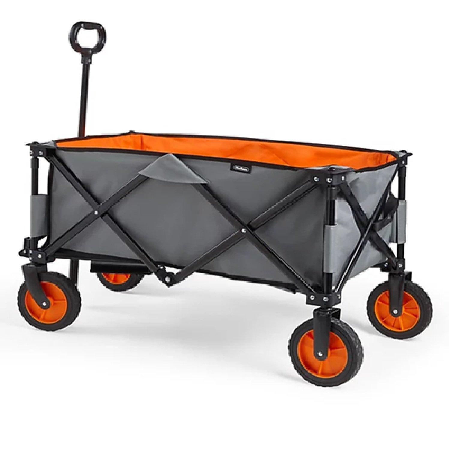 Vonhaus  120L Folding Garden Trolley - Black