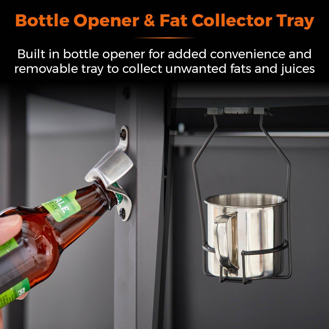 Black - Tower - Stealth Plus Three Burner BBQ w/Side Burner - 8