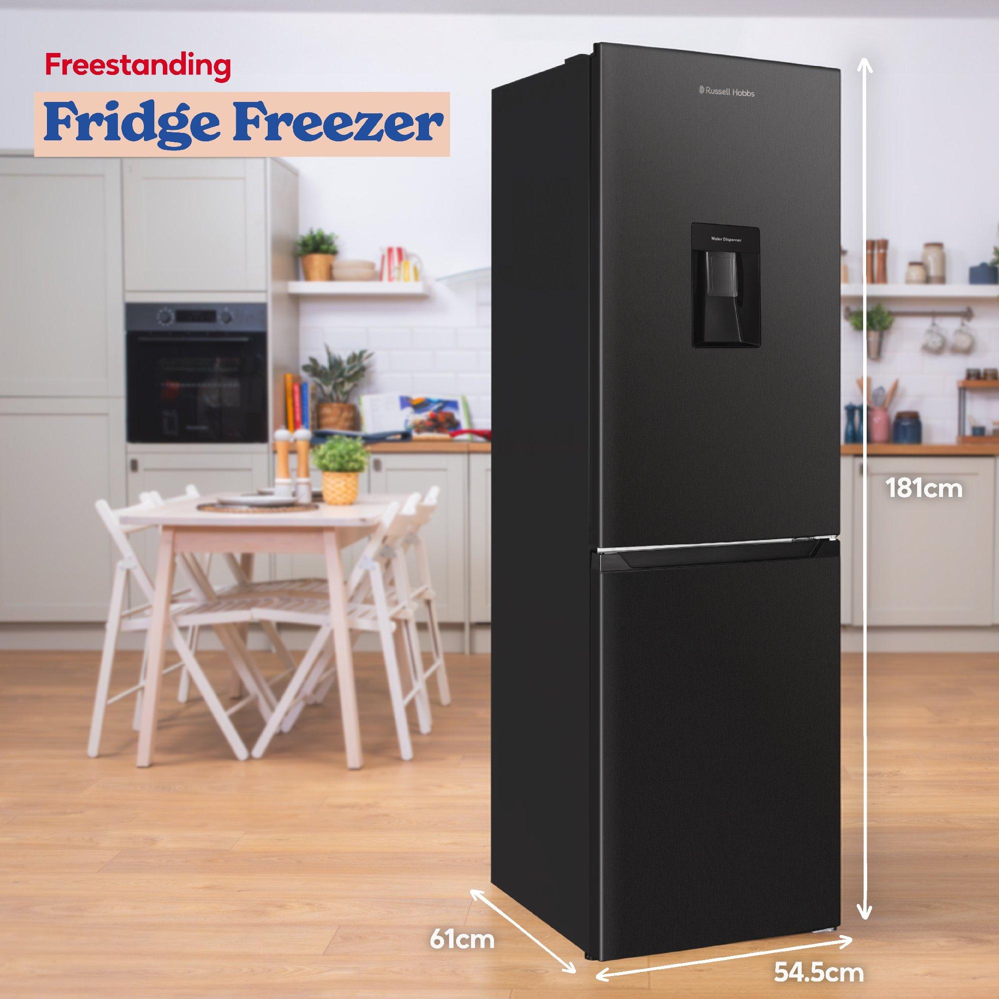 Black Steel - Russell Hobbs - RH181TNF552E2DIWD Fridge Freezer + Water Dispenser - 4