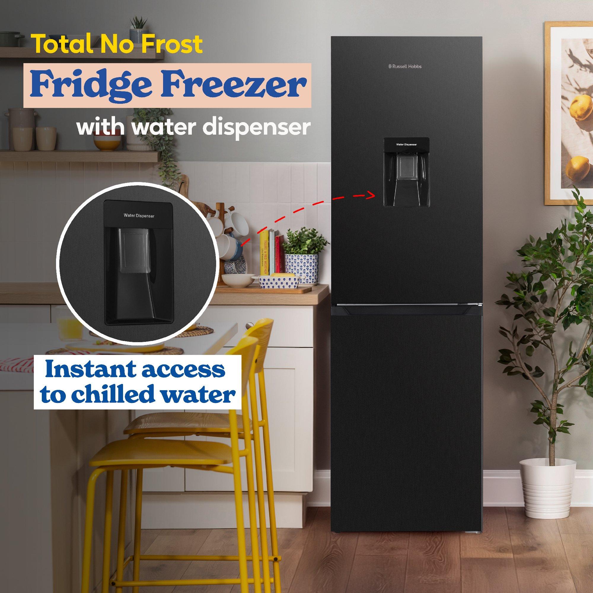 Black Steel - Russell Hobbs - RH181TNF552E2DIWD Fridge Freezer + Water Dispenser - 5