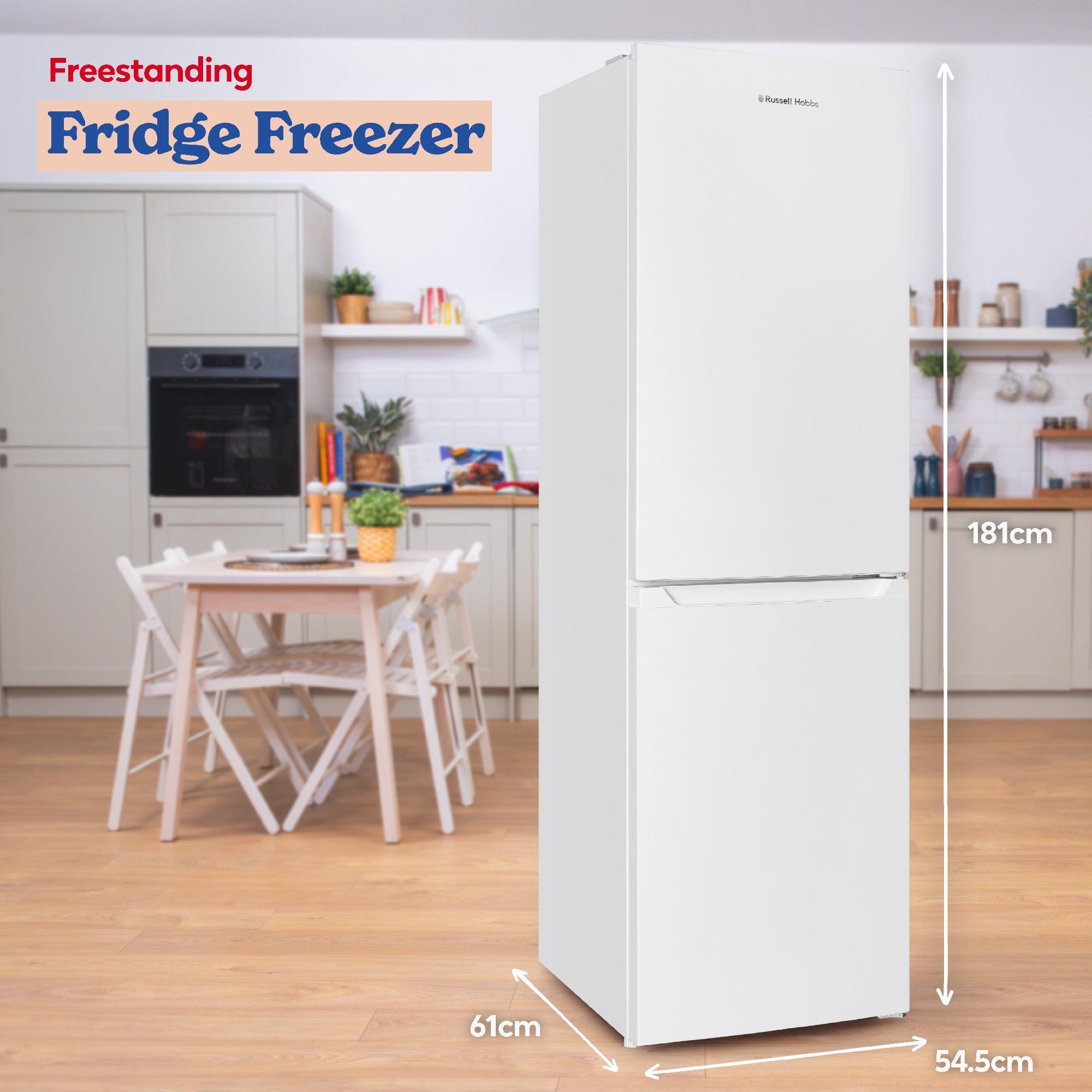 White - Russell Hobbs - RH181TNF552E2W 247L 50/50 Fridge Freezer - 4
