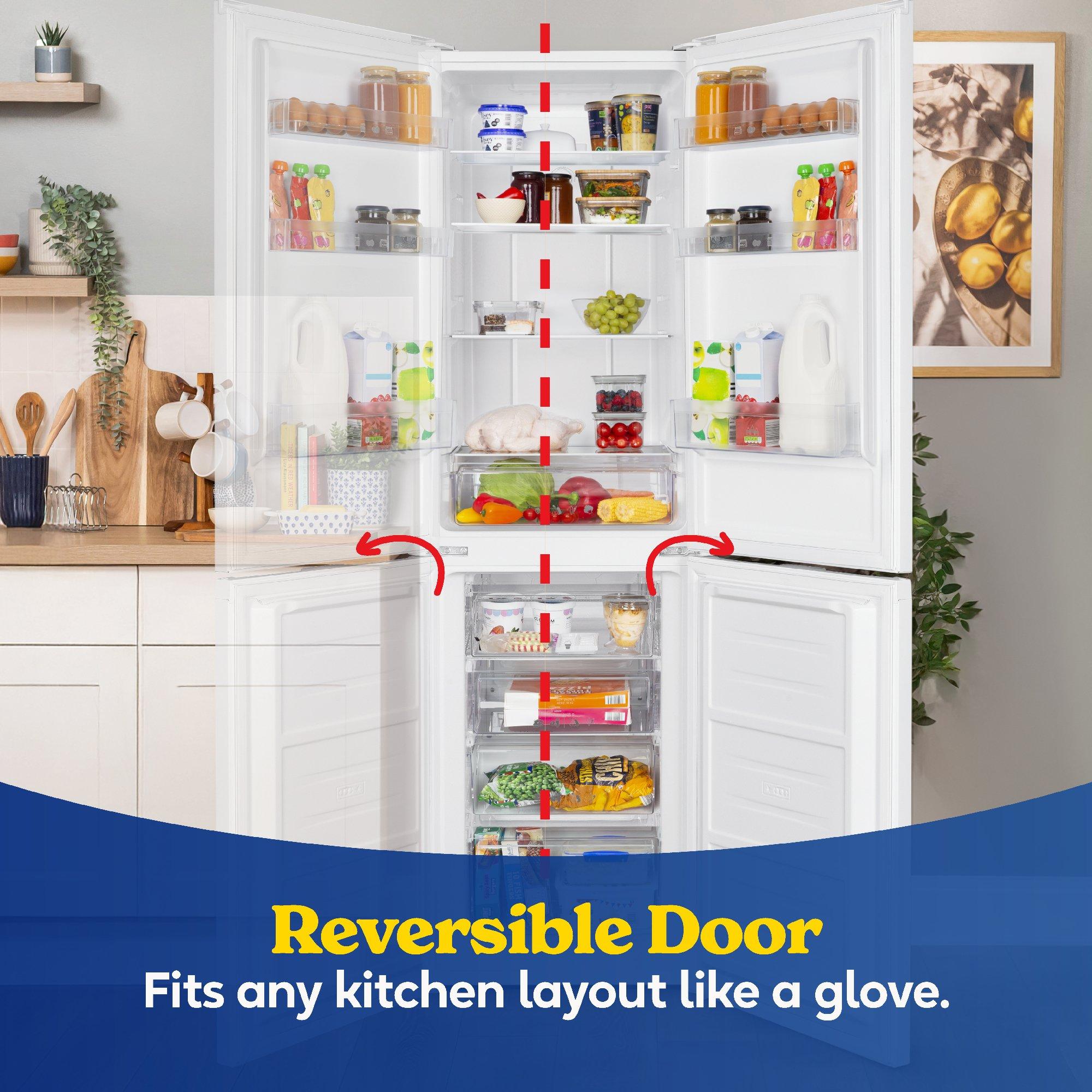 White - Russell Hobbs - RH181TNF552E2W 247L 50/50 Fridge Freezer - 8