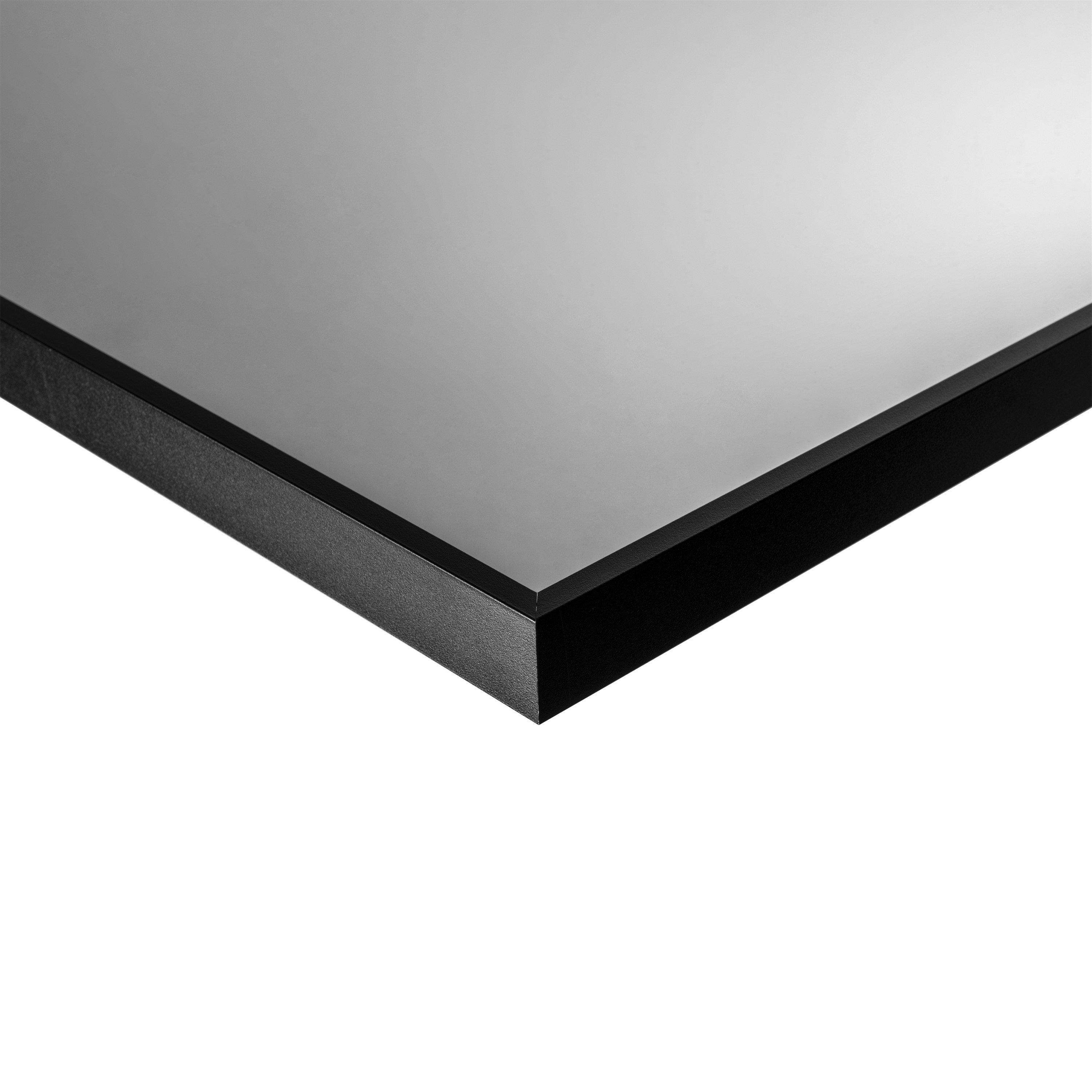 Matt Black - Croydex - 73 x 50cm Arch Mirror with Frame - 4