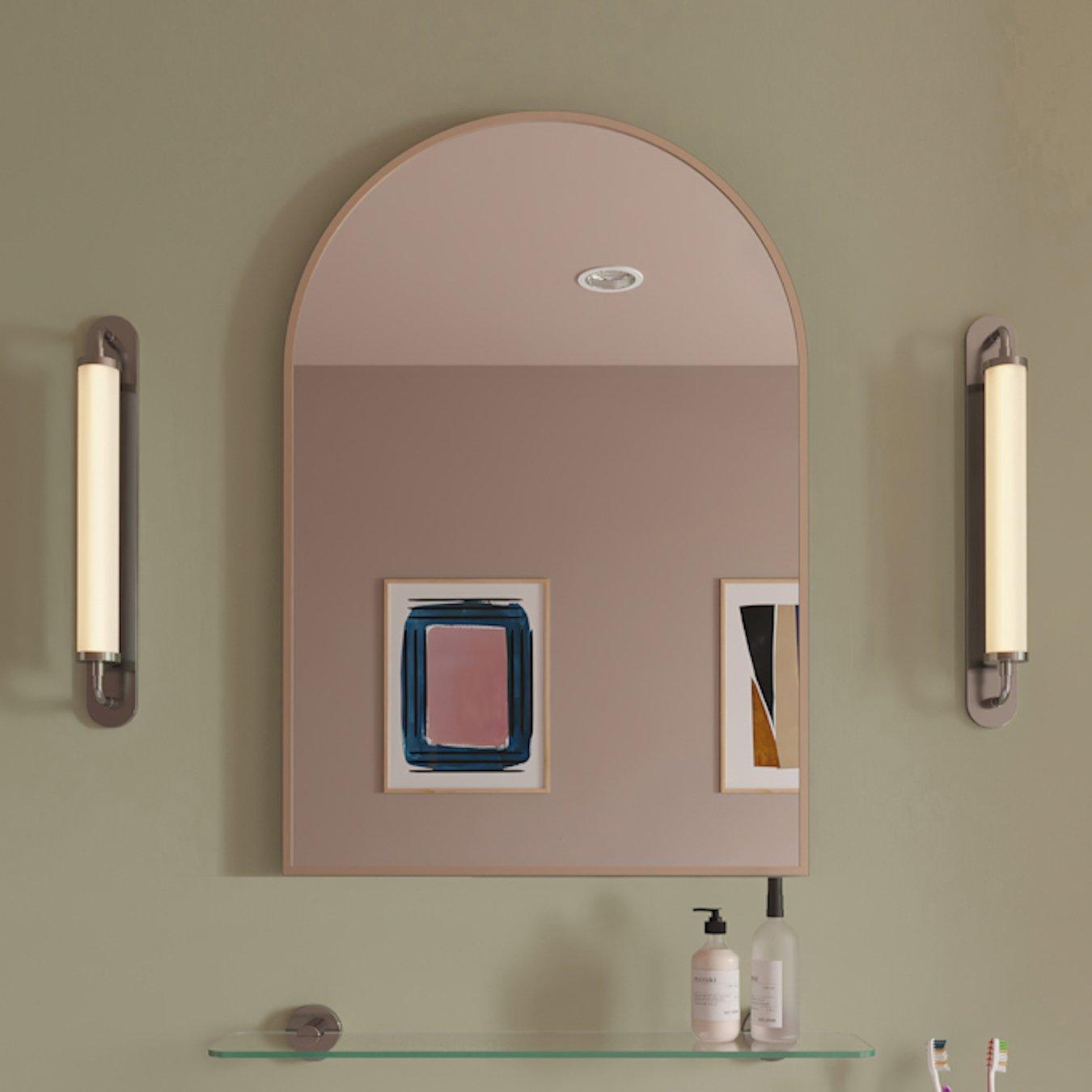73 x 50cm Arch Mirror with Frame