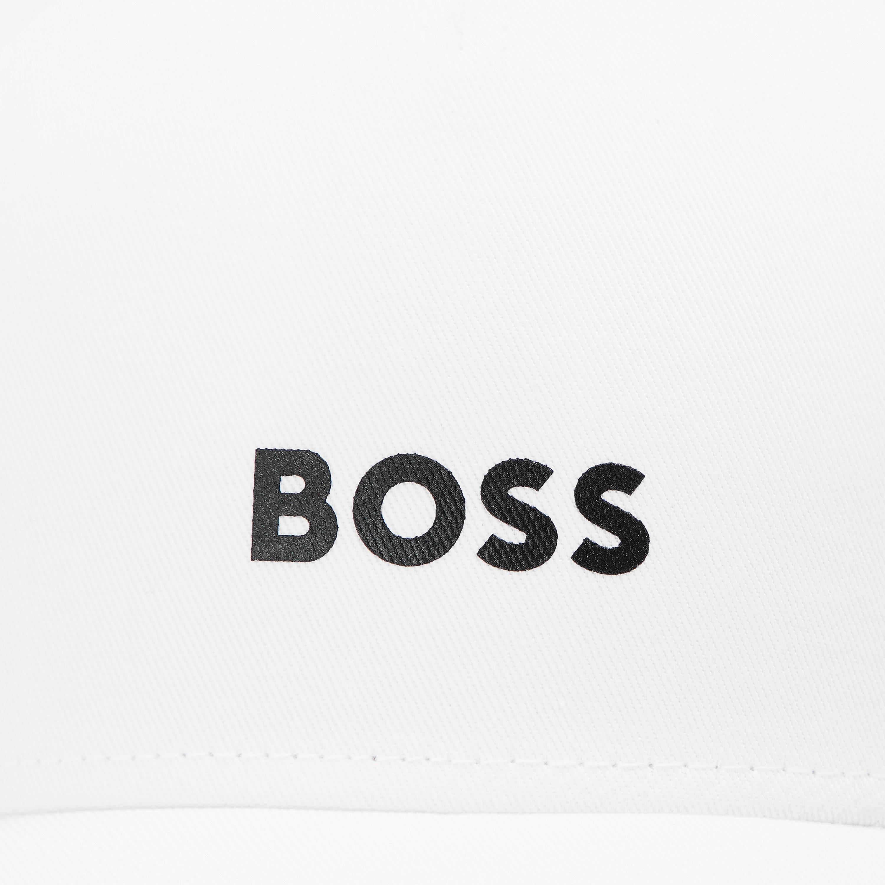 White 100 - Boss - Mens BOSS Baseball Cap with Embroidered Logo (Seth) - 4