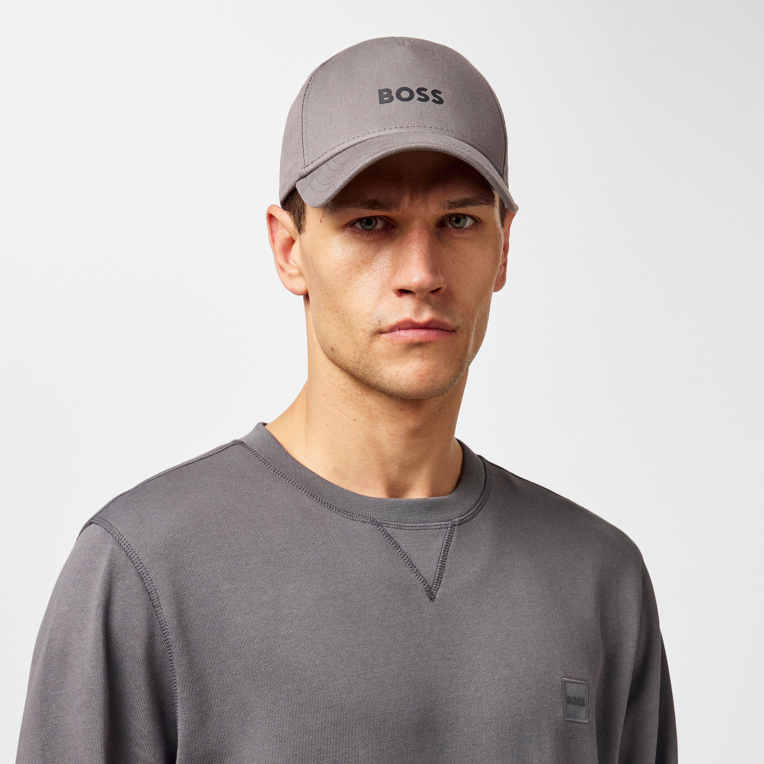 Grey 010 - Boss - Men's Seth Cap, Embroidered Logo - 2