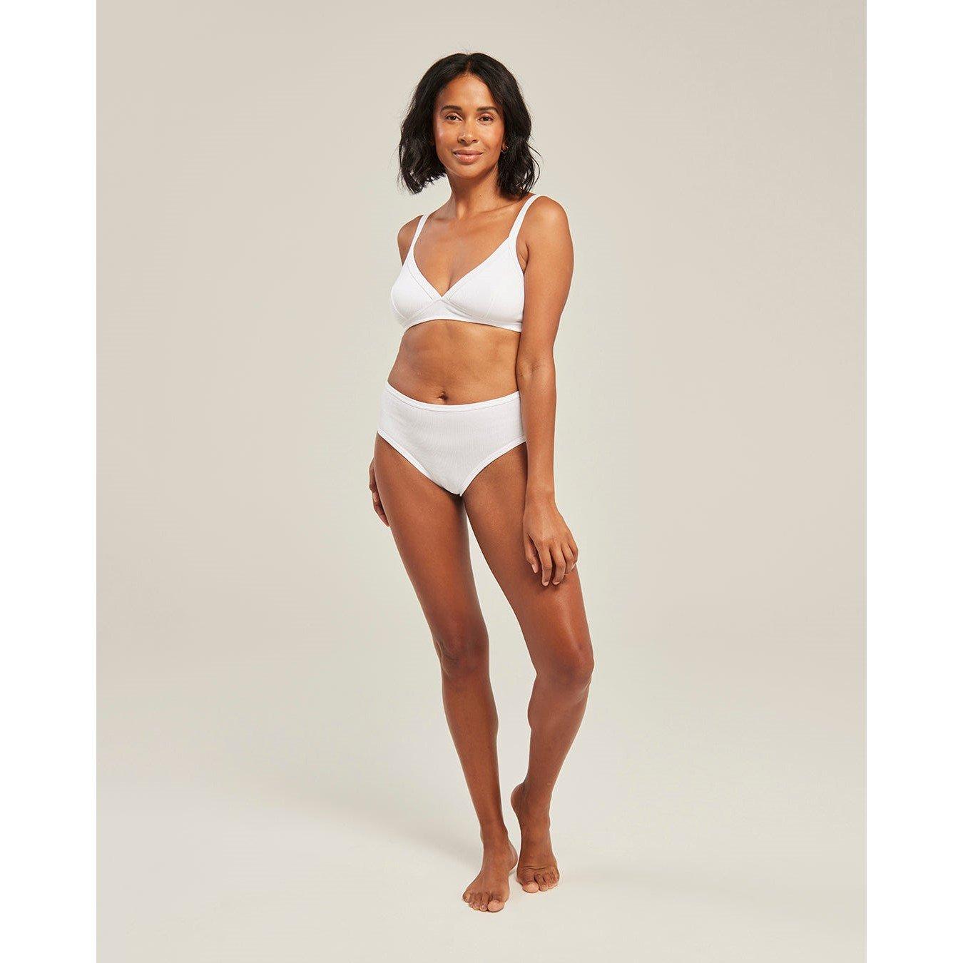 White - Nudea - THE MIDI BRIEF 3 PACK ORGANIC COTTON - 1