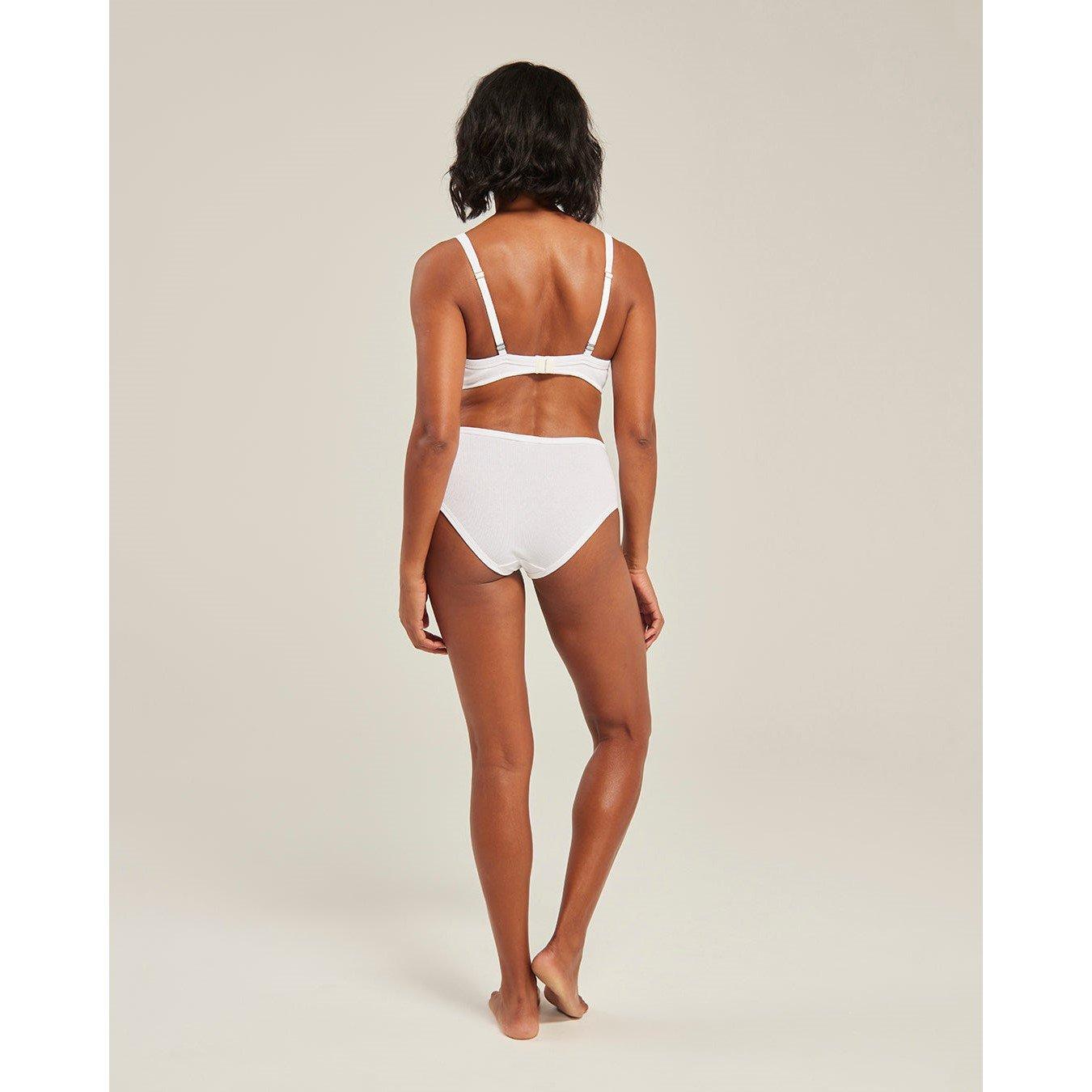 White - Nudea - THE MIDI BRIEF 3 PACK ORGANIC COTTON - 2
