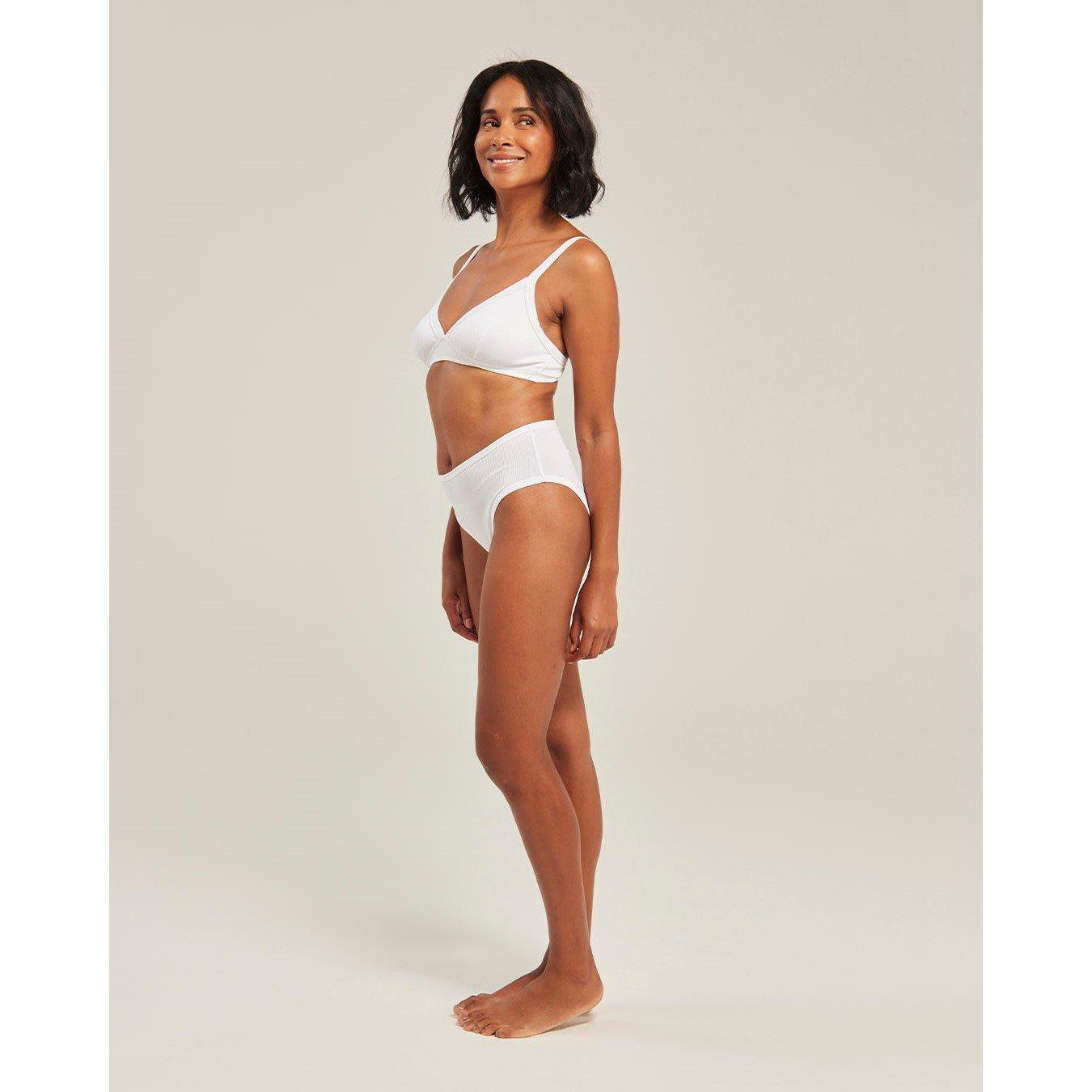 White - Nudea - THE MIDI BRIEF 3 PACK ORGANIC COTTON - 3
