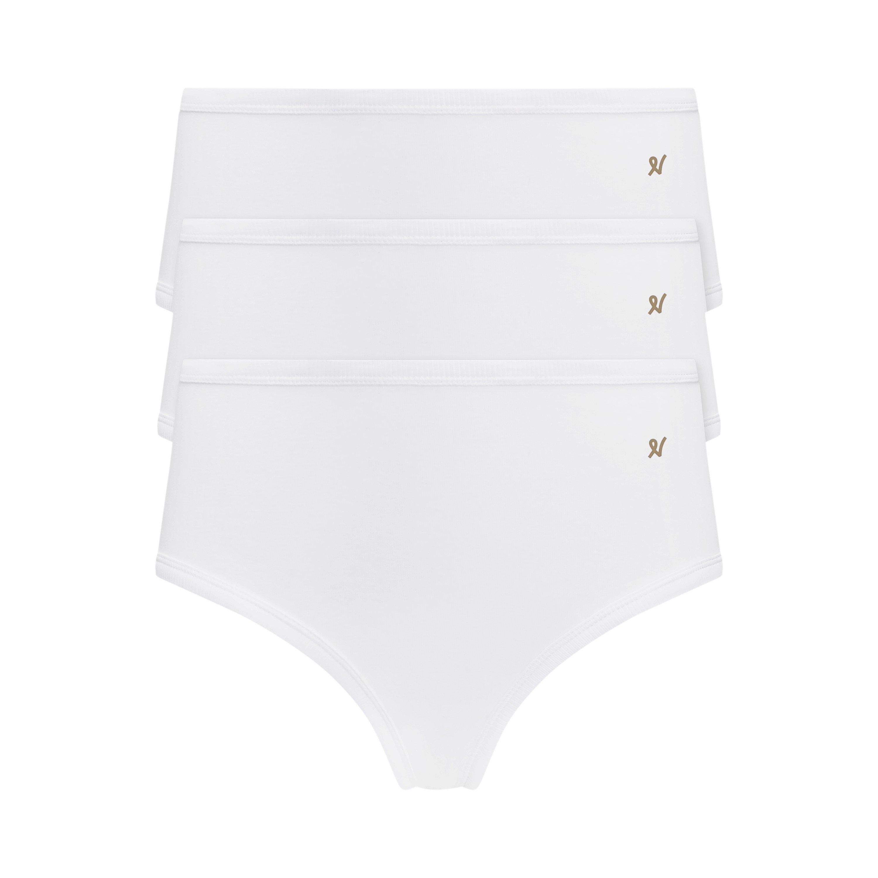 White - Nudea - THE MIDI BRIEF 3 PACK ORGANIC COTTON - 4