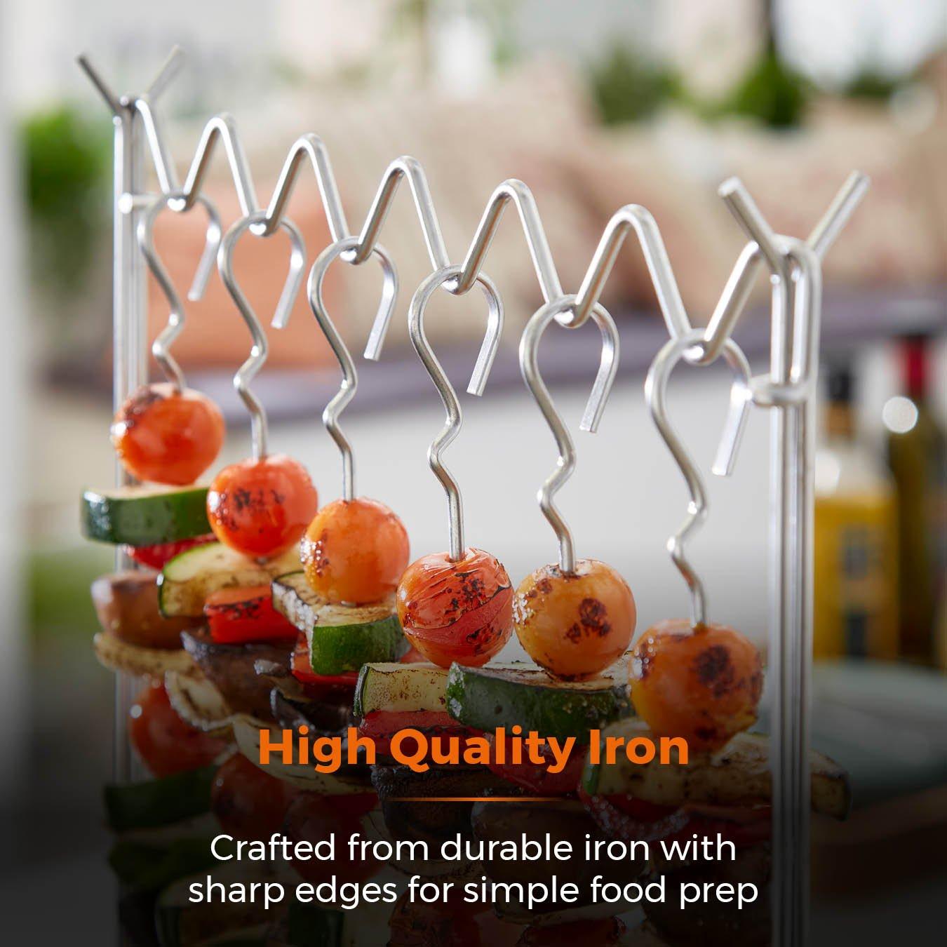 Stainless Steel - Tower - Hanging Skewer Set with Stand - 4