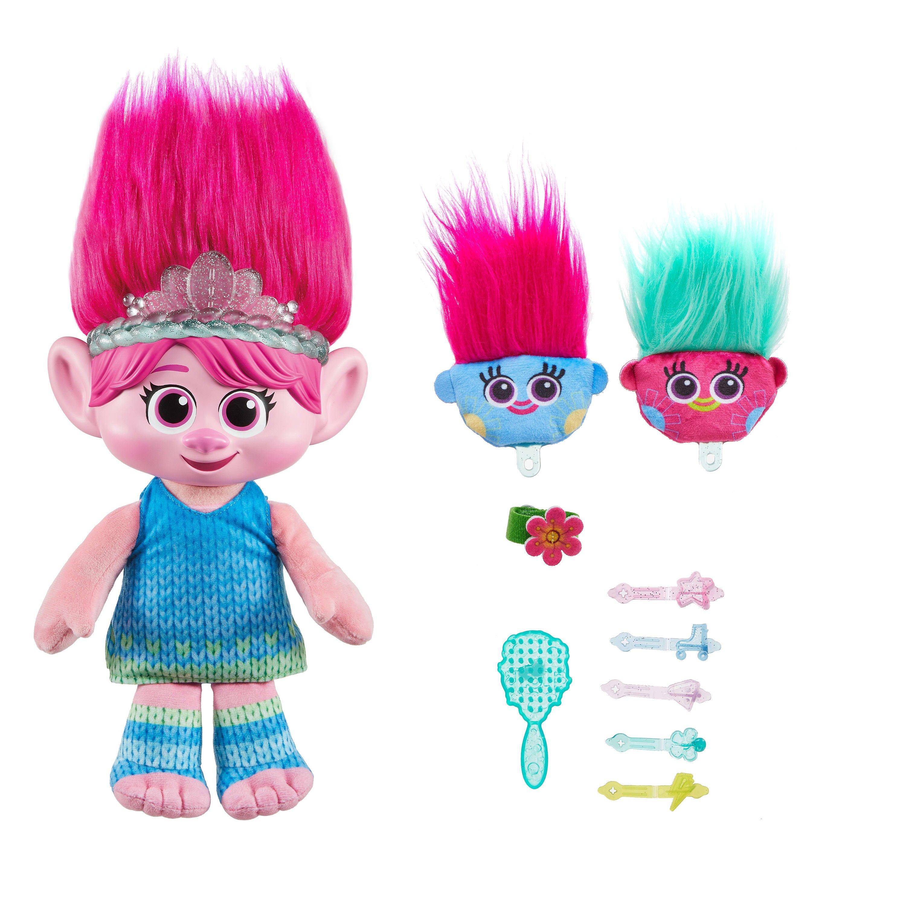Multi Format An - Trolls - Hair Pops Surprise Poppy Feature Plush - 2