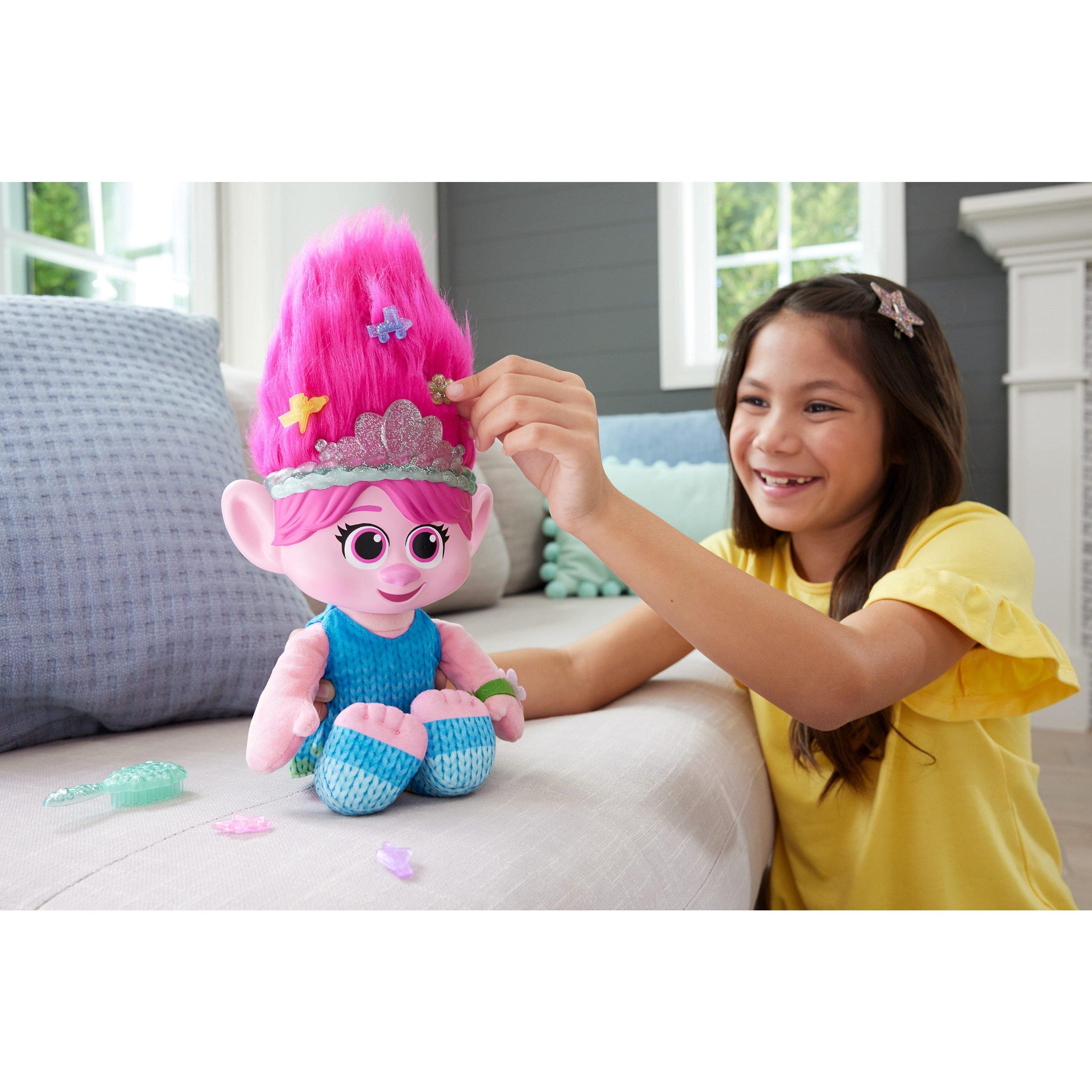 Multi Format An - Trolls - Hair Pops Surprise Poppy Feature Plush - 4