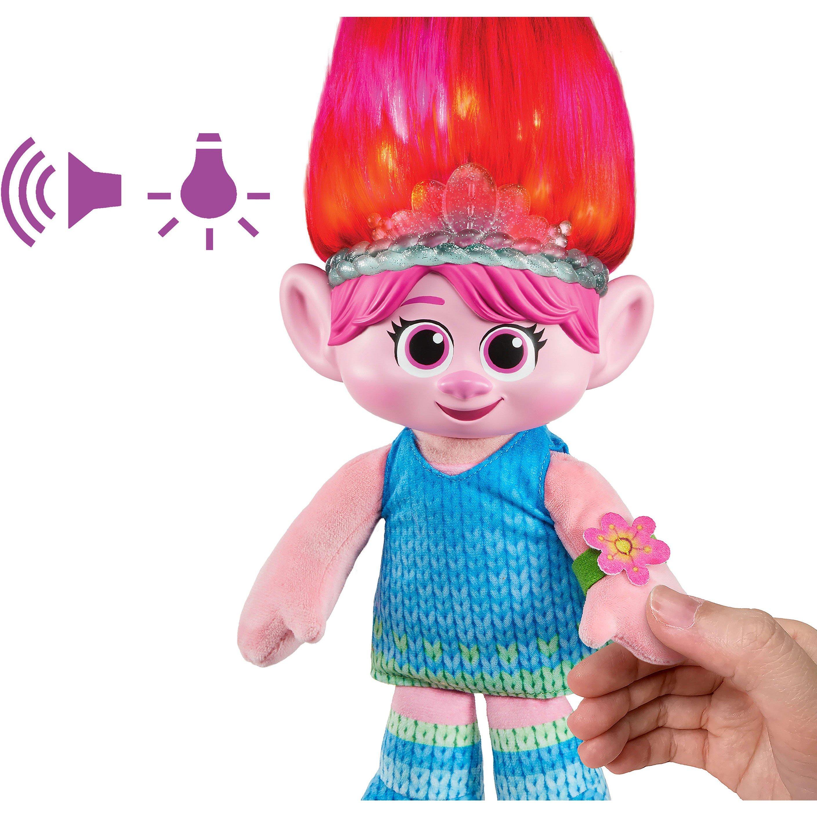 Multi Format An - Trolls - Hair Pops Surprise Poppy Feature Plush - 7