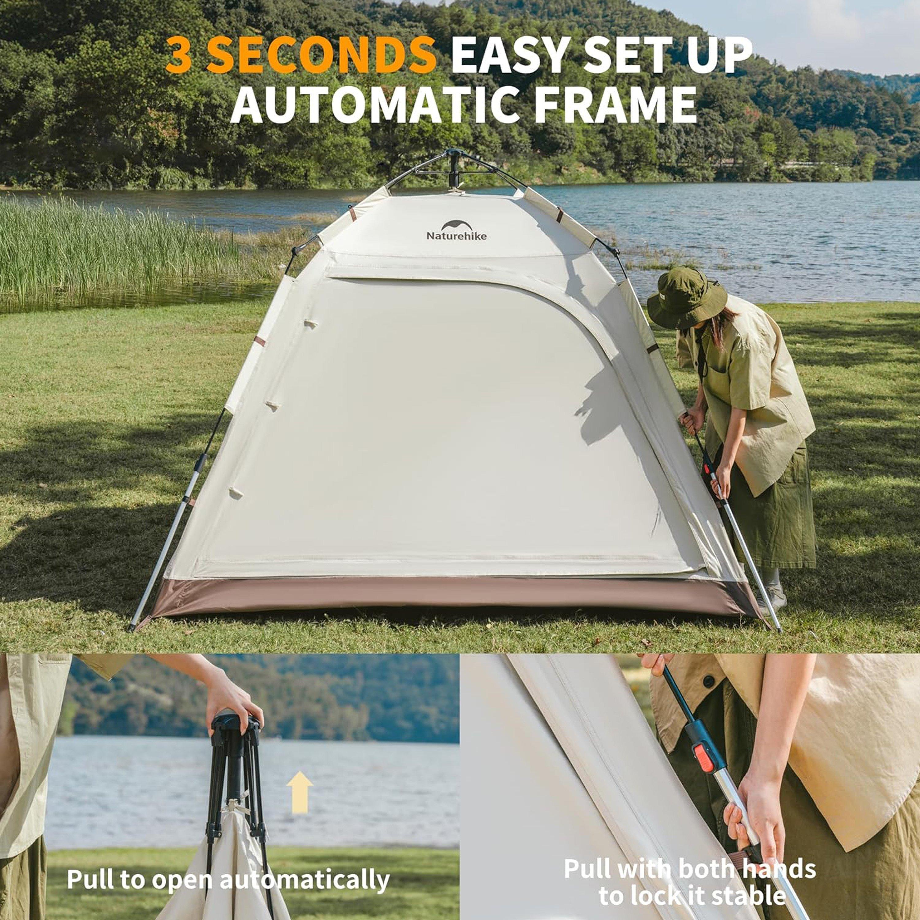 Brown - Naturehike - Naturehike - Ango Automatic 3 Person Tent - 5